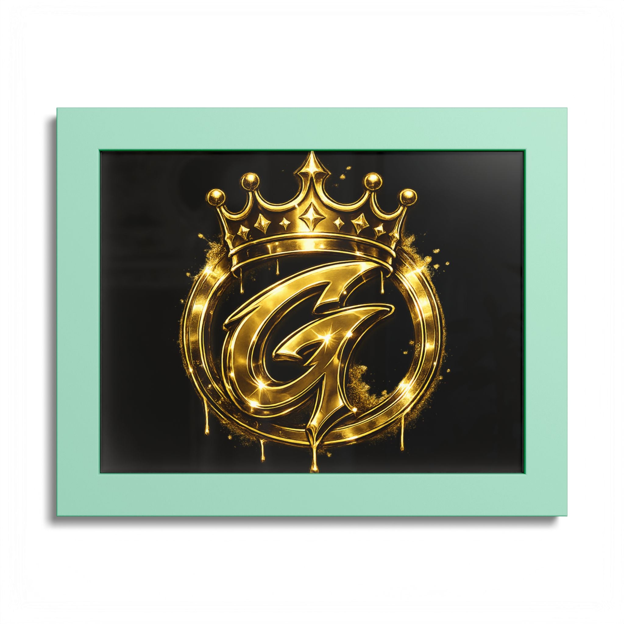 Goldenz Graffiti Poster Print — Colored Frame Wall Art