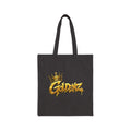 Tote Bag — "Goldenz" Crown Graffiti Cotton Canvas Tote