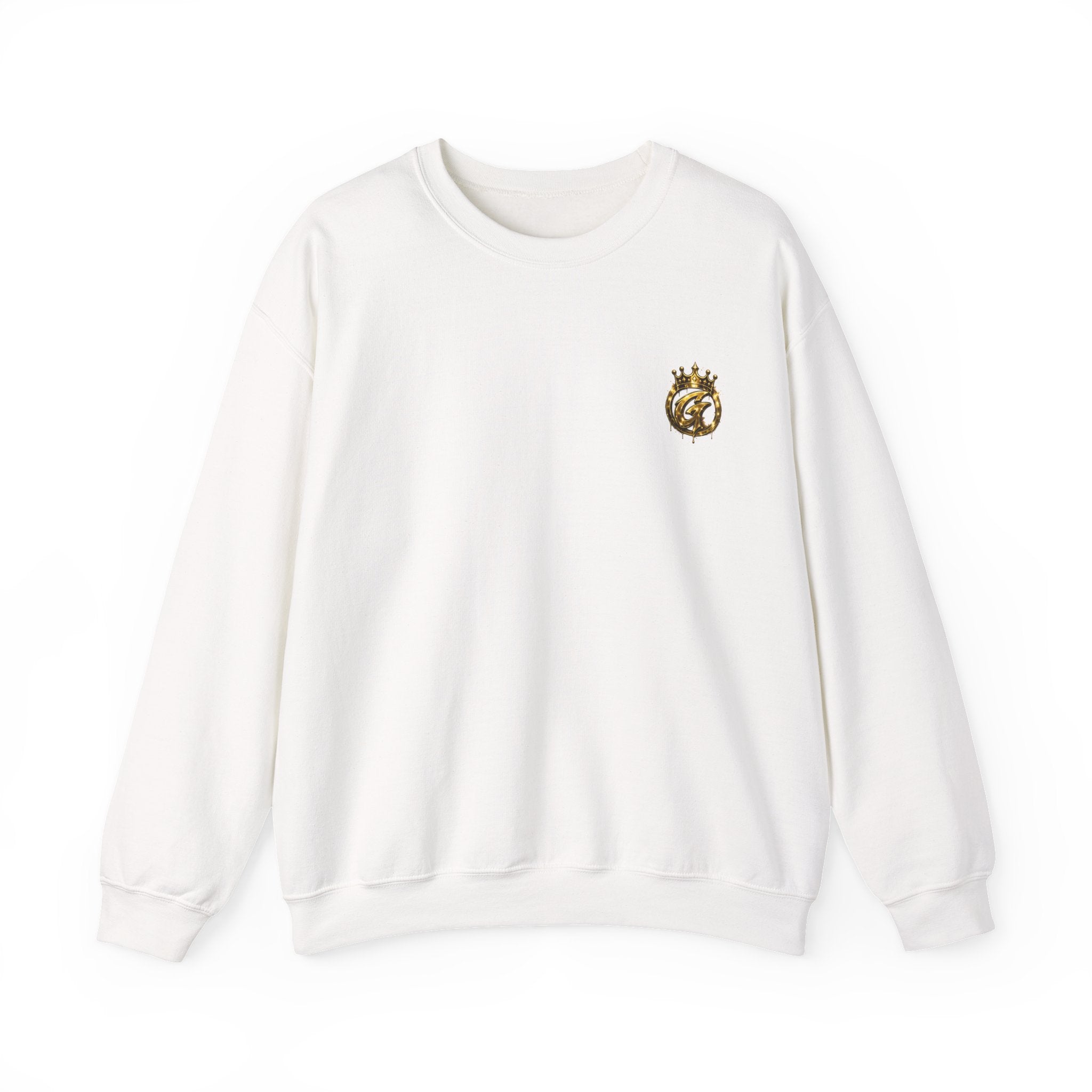 Embroidered Crown Lion Crewneck Sweatshirt