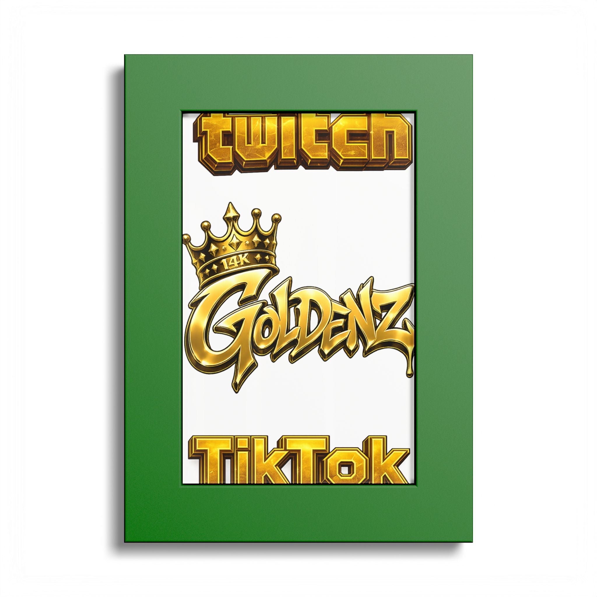 Goldenz Graffiti Poster Print — Colored Frame Wall Art