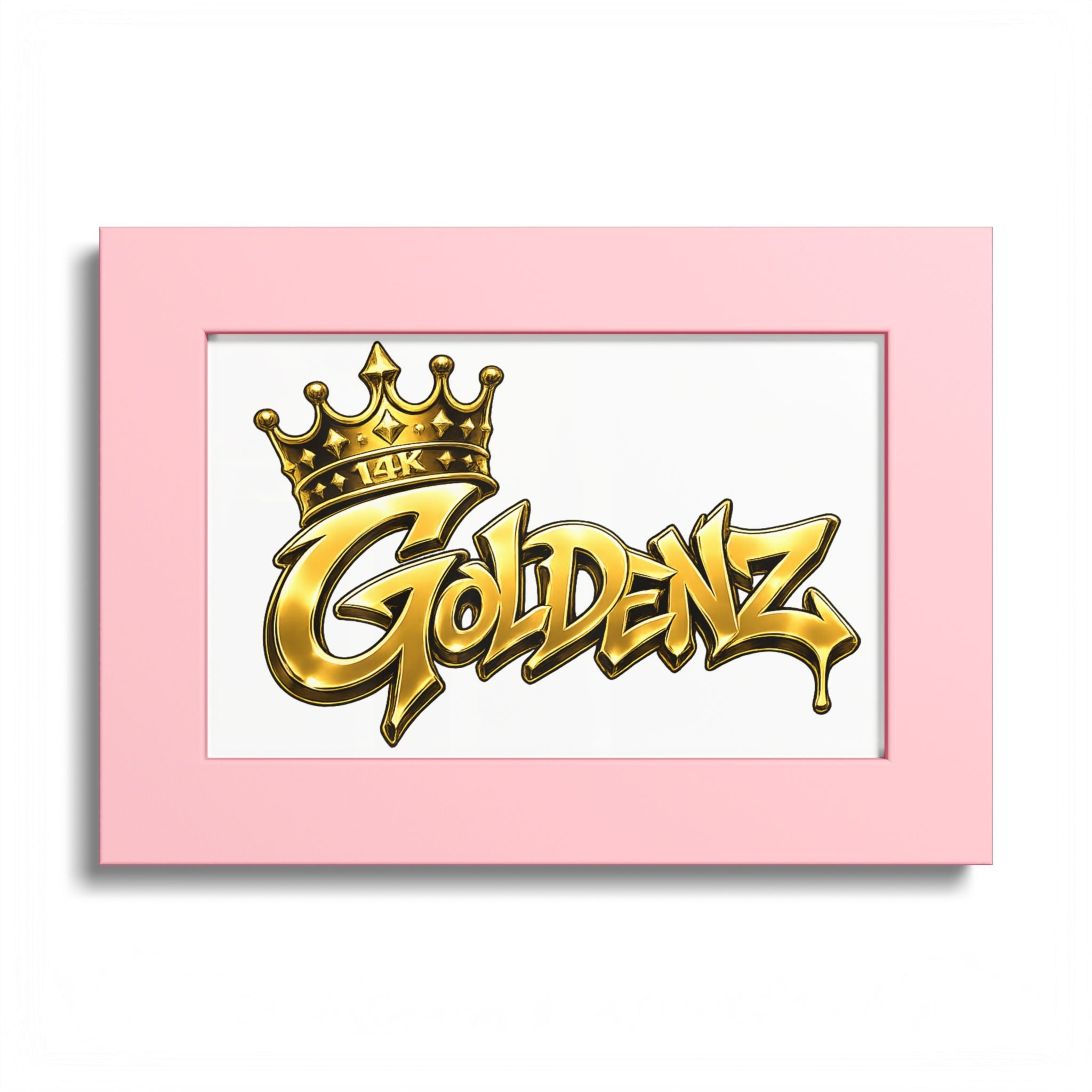 Goldenz Graffiti Poster Print — Colored Frame Wall Art