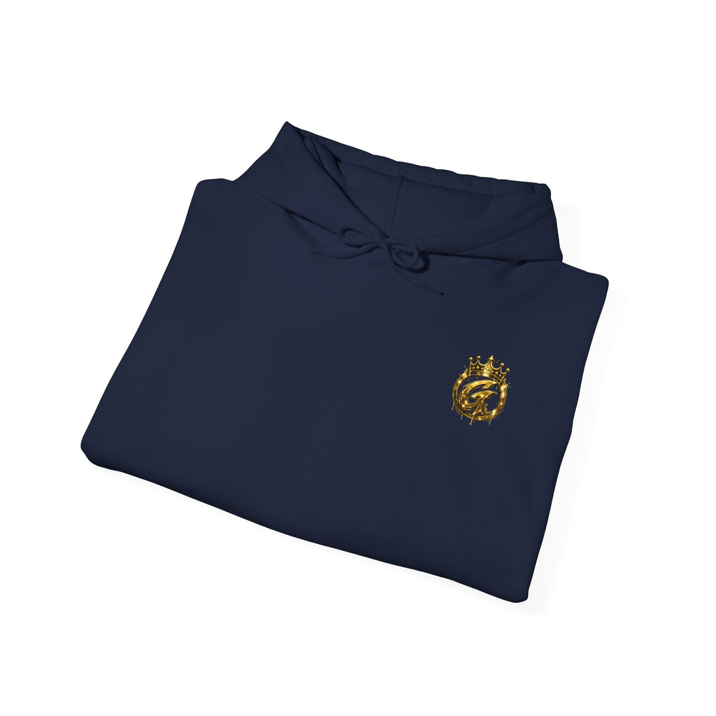 Goldenz Crown Hoodie — Streetwear Logo Pullover with Sleeve Branding