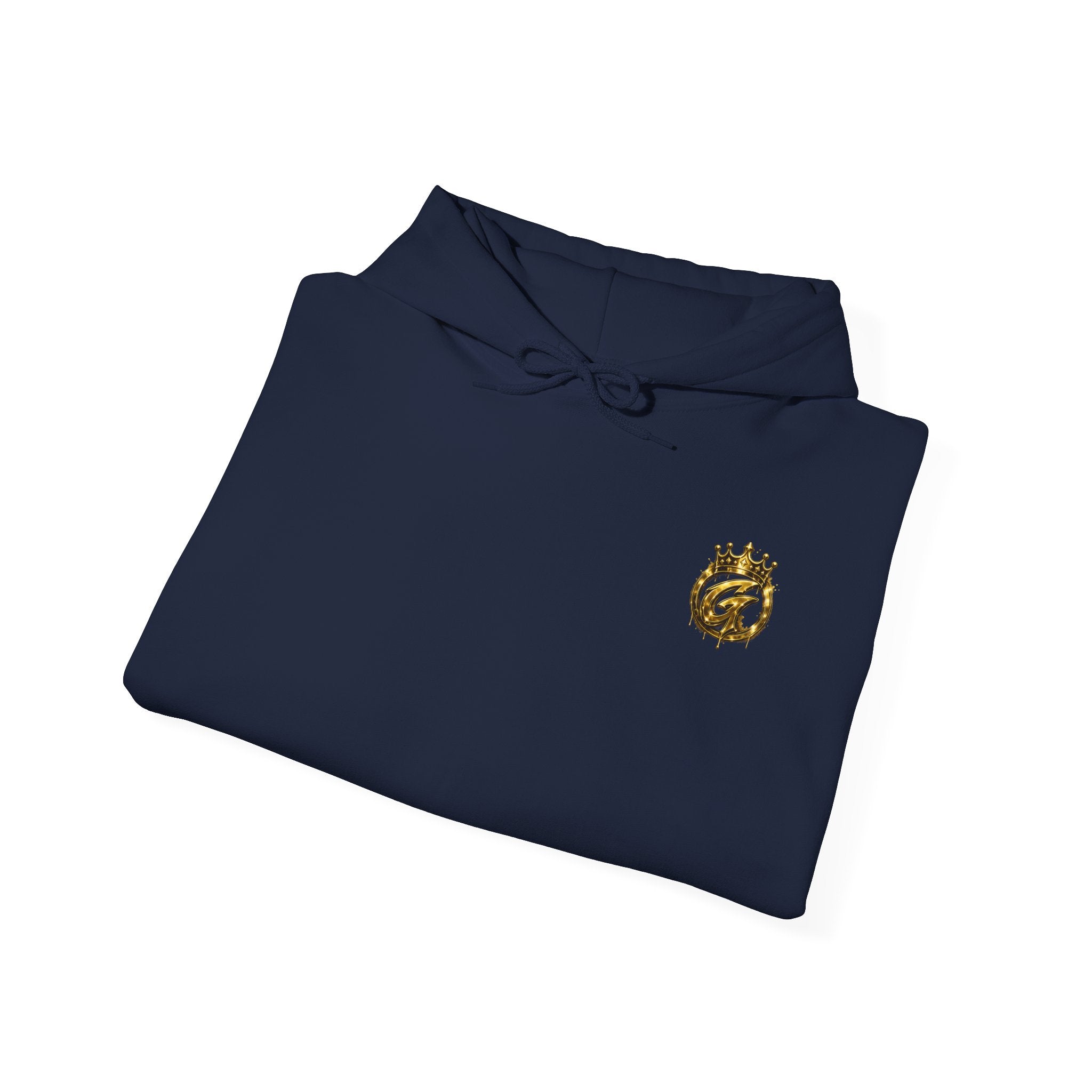 Goldenz Crown Hoodie — Streetwear Logo Pullover with Sleeve Branding