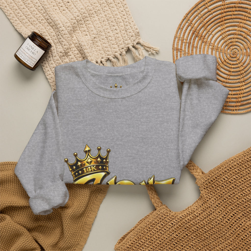 Goldenz Crown Crewneck Sweatshirt — Golden Graffiti Logo Pullover