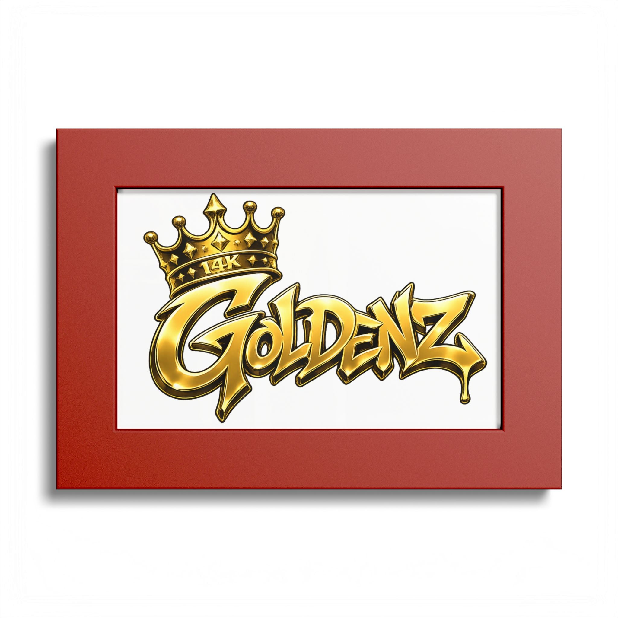 Goldenz Graffiti Poster Print — Colored Frame Wall Art