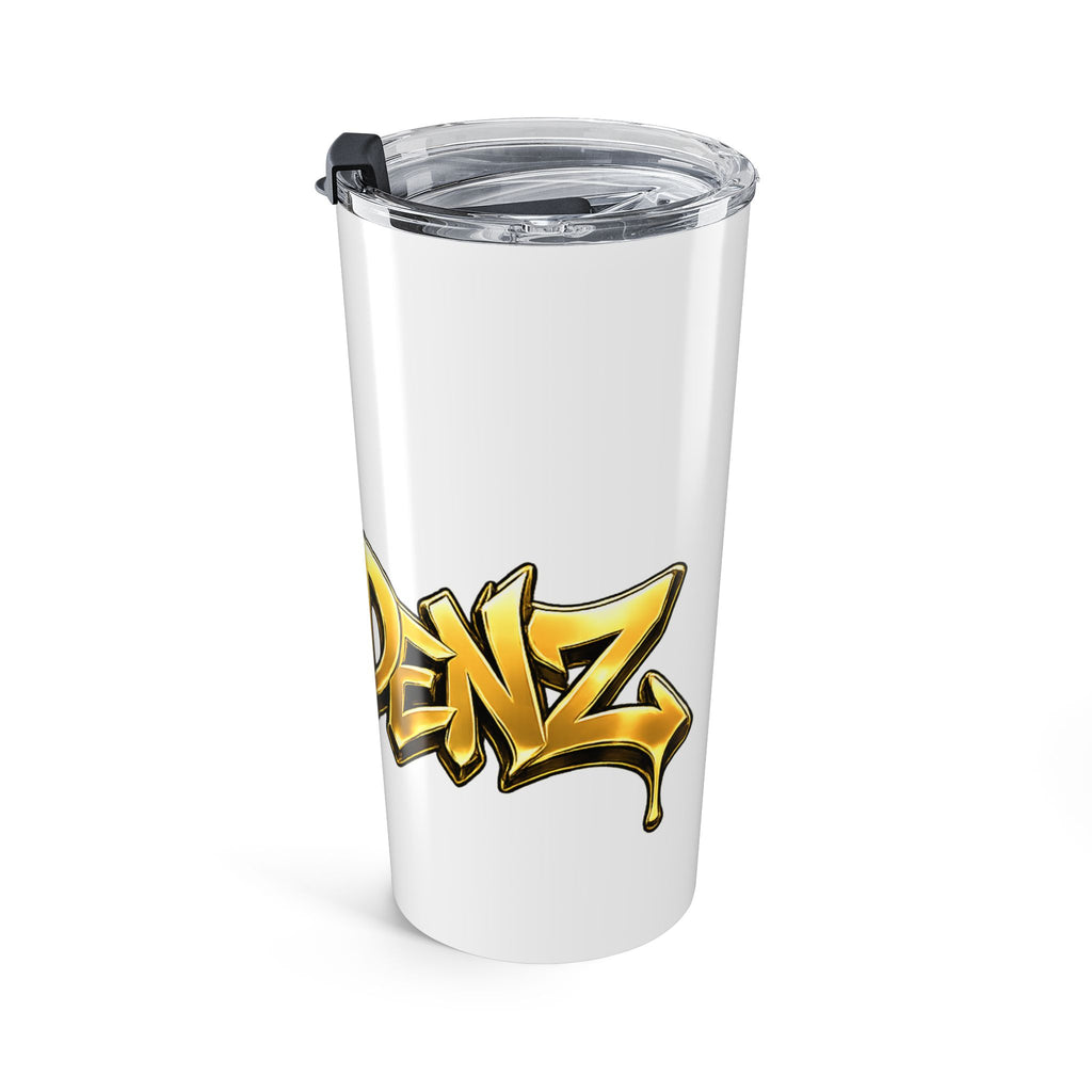 20oz Gold King Tumbler – Crowned 'Goldent' Metallic Graphic Travel Mug
