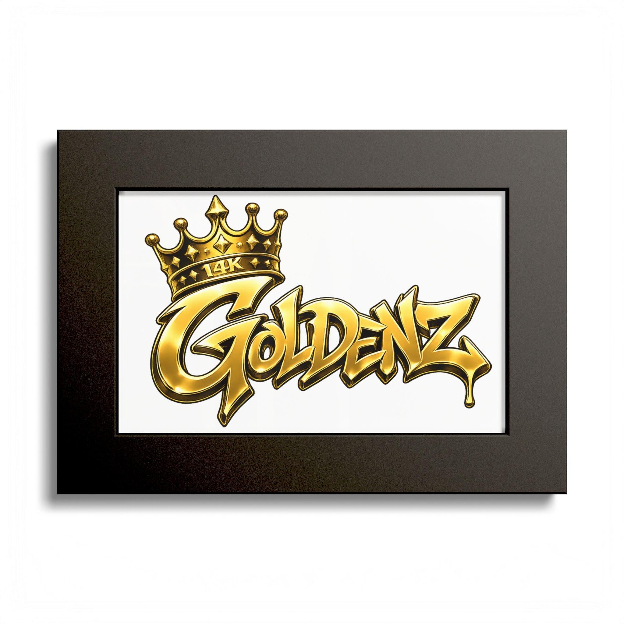 Goldenz Graffiti Poster Print — Colored Frame Wall Art
