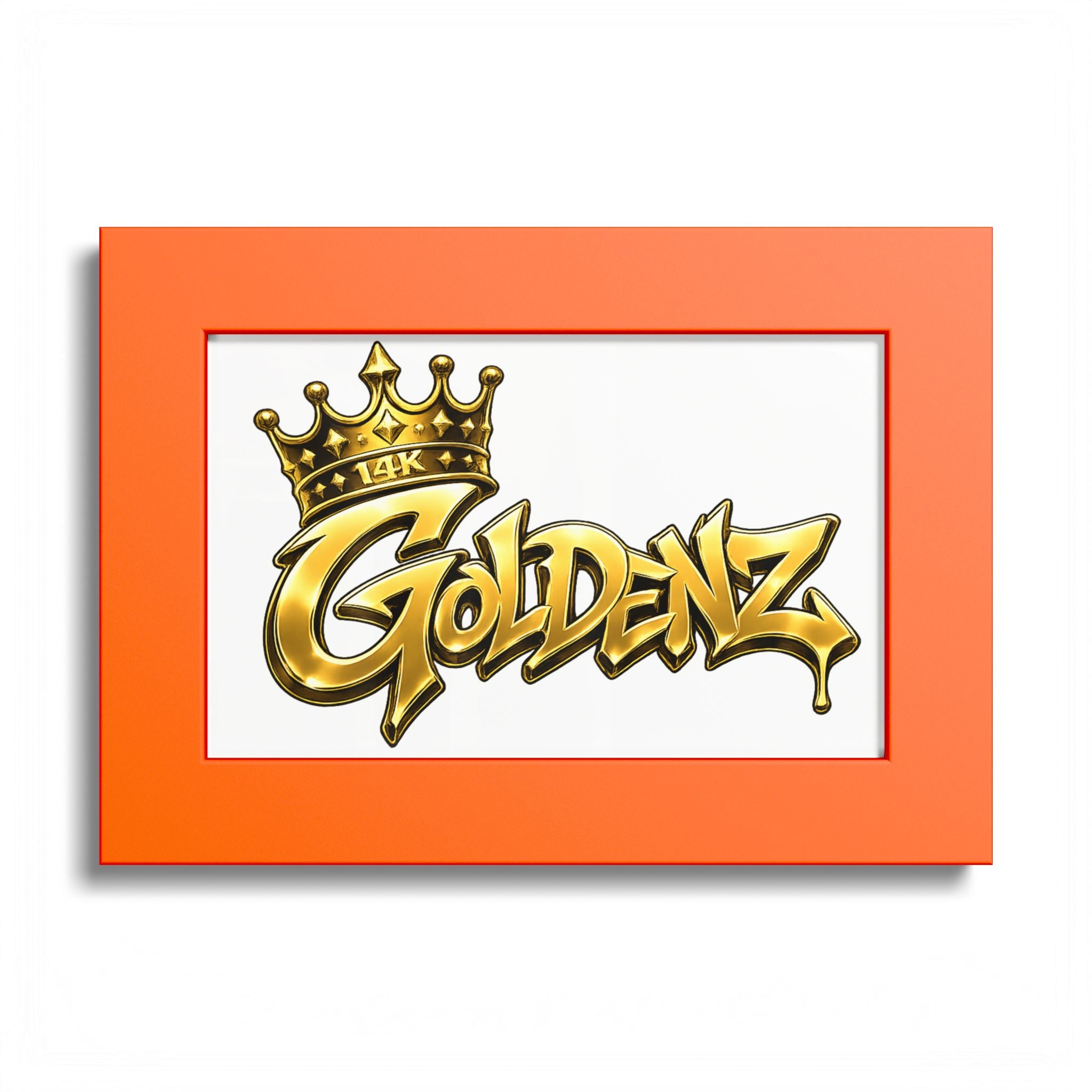 Goldenz Graffiti Poster Print — Colored Frame Wall Art