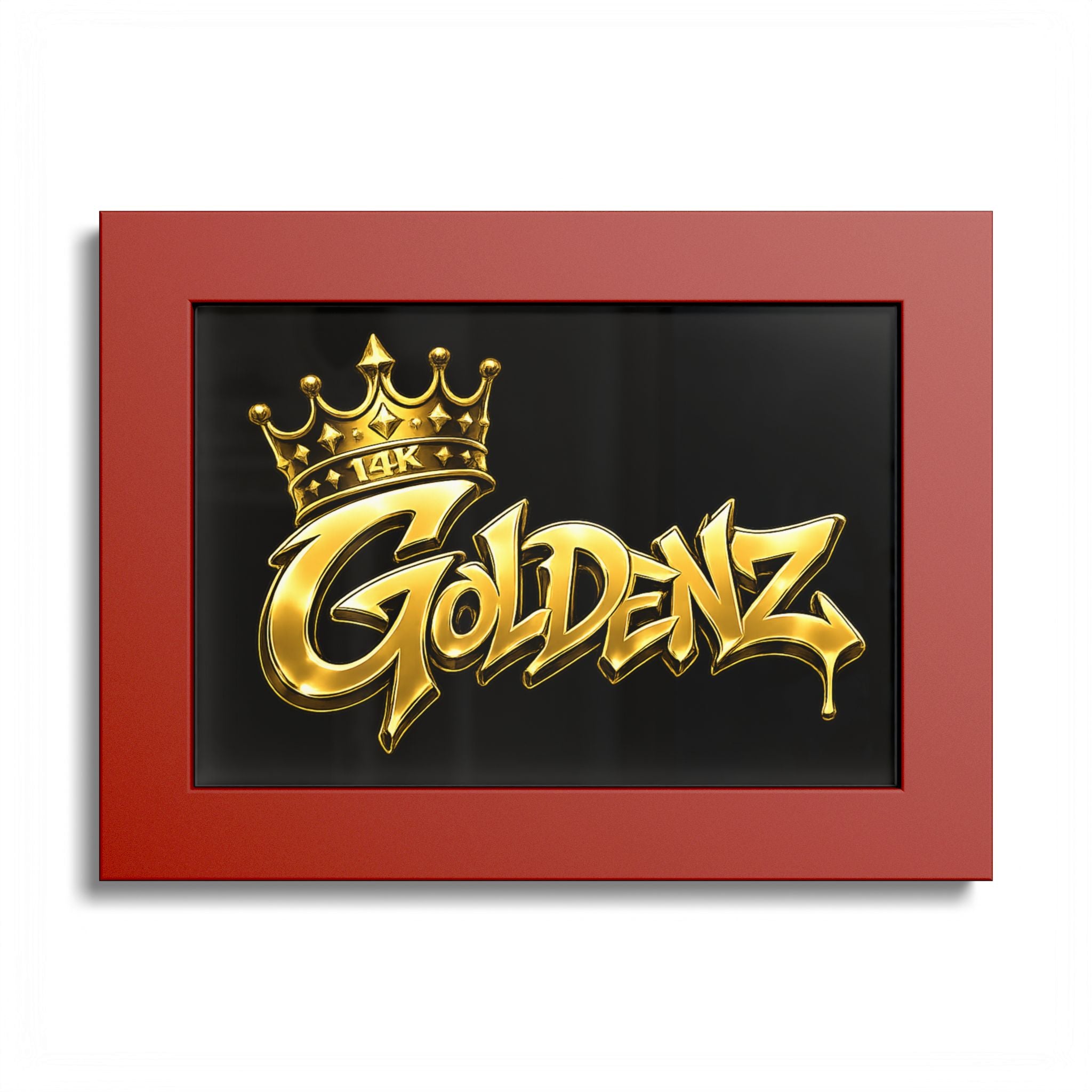 Goldenz Graffiti Poster Print — Colored Frame Wall Art