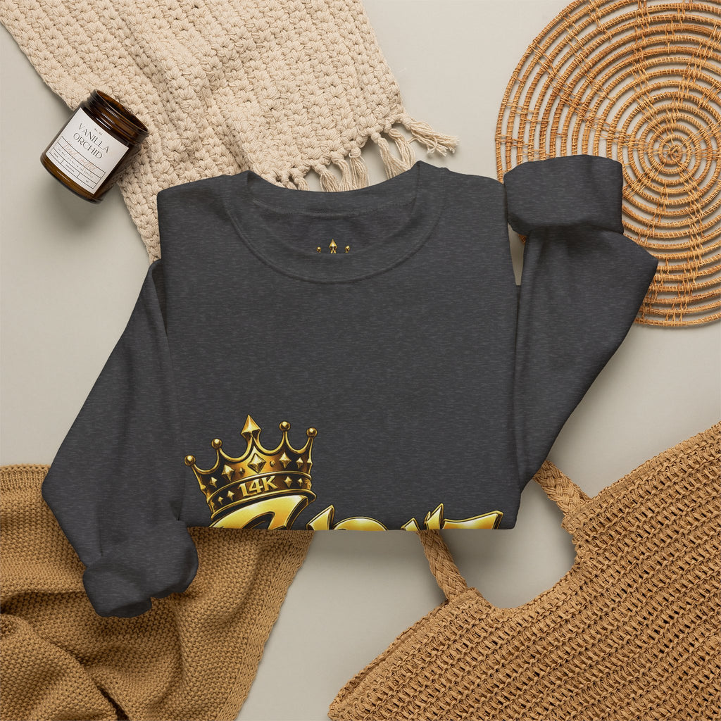 Goldenz Crown Crewneck Sweatshirt — Golden Graffiti Logo Pullover
