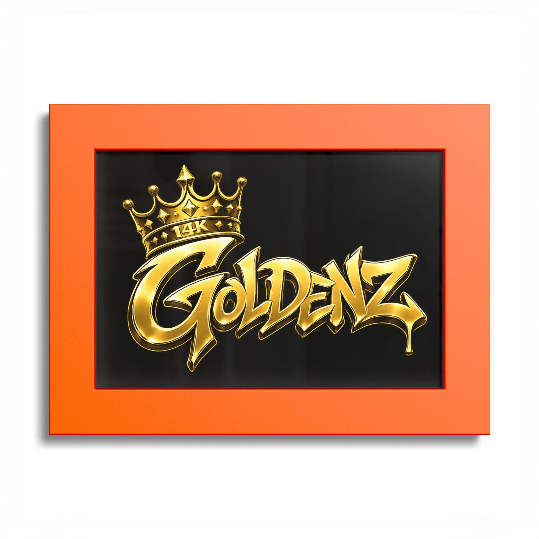 Goldenz Graffiti Poster Print — Colored Frame Wall Art