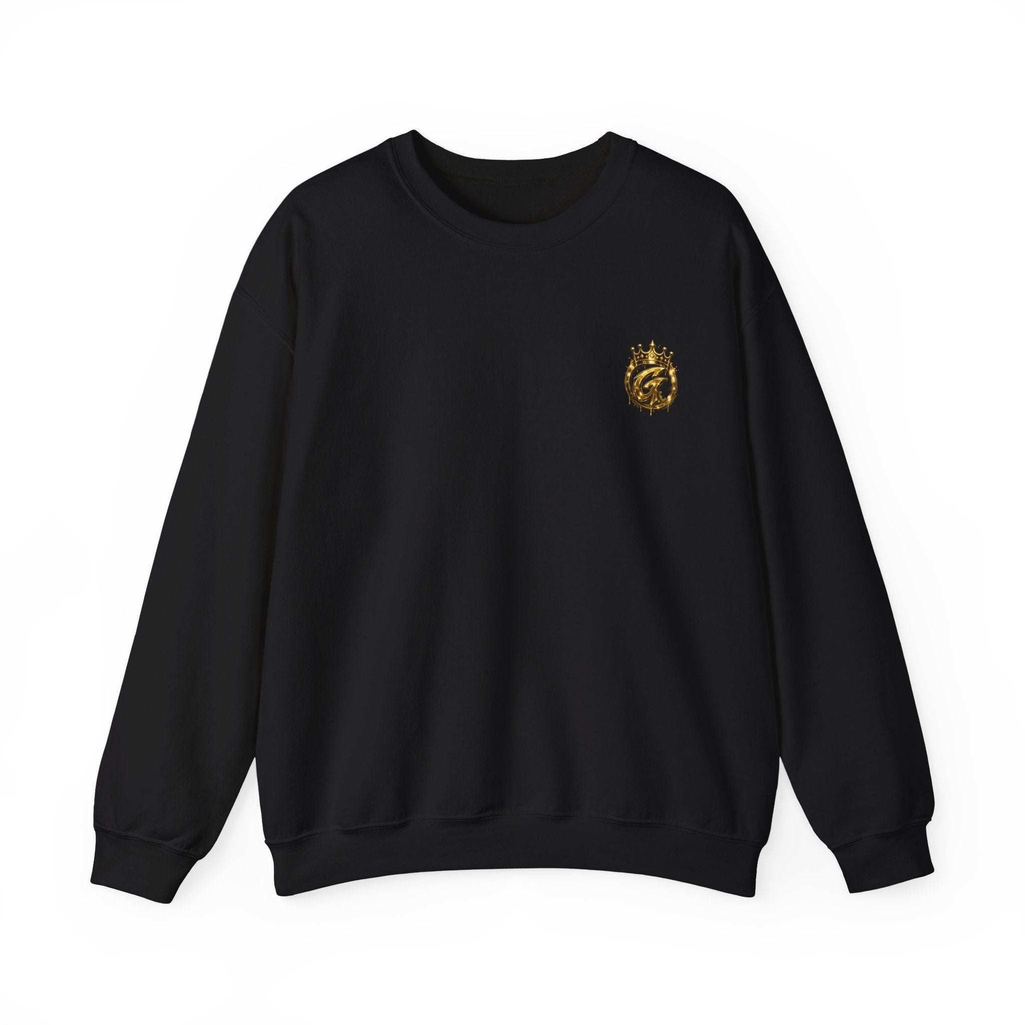 Embroidered Crown Lion Crewneck Sweatshirt