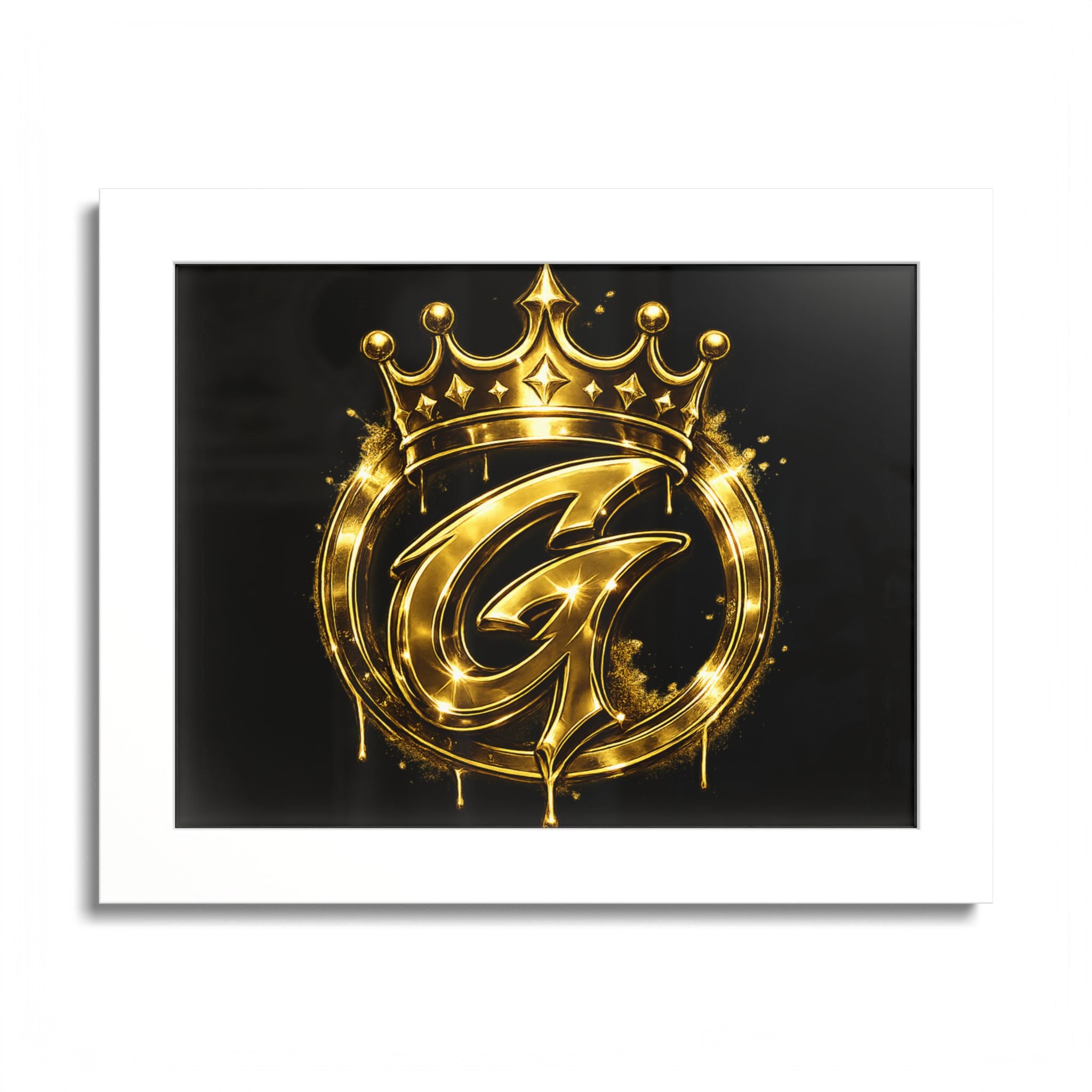 Goldenz Graffiti Poster Print — Colored Frame Wall Art