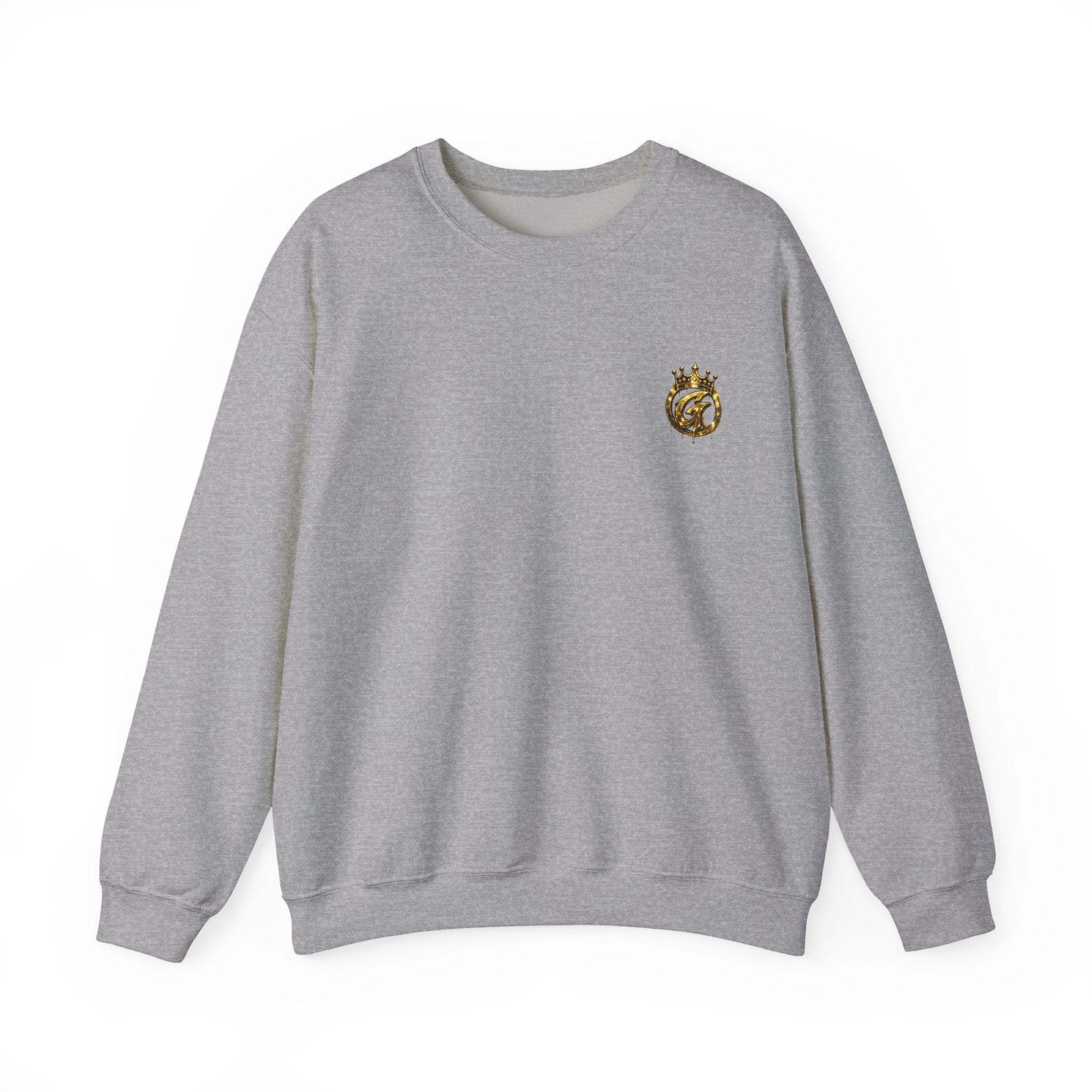 Embroidered Crown Lion Crewneck Sweatshirt