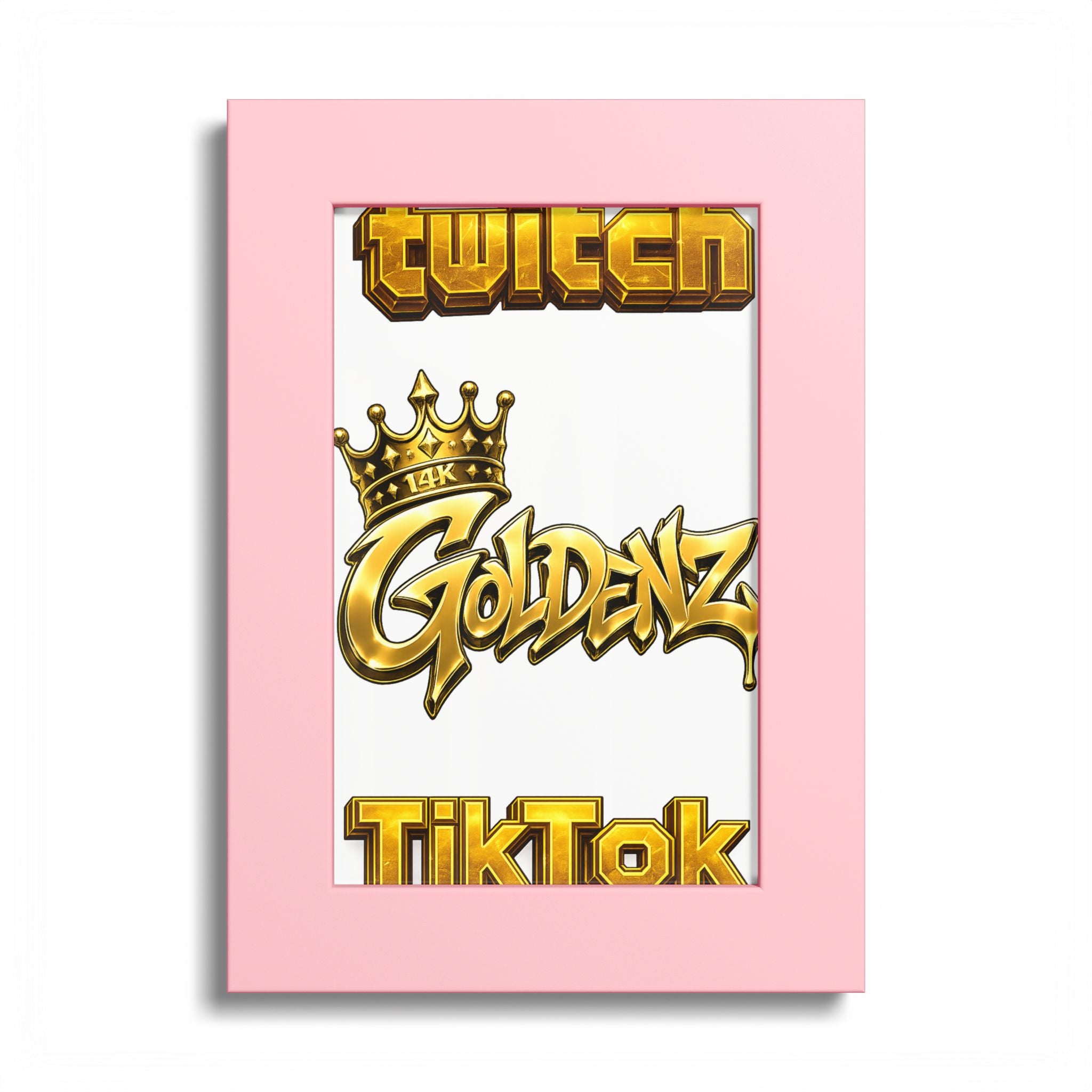 Goldenz Graffiti Poster Print — Colored Frame Wall Art