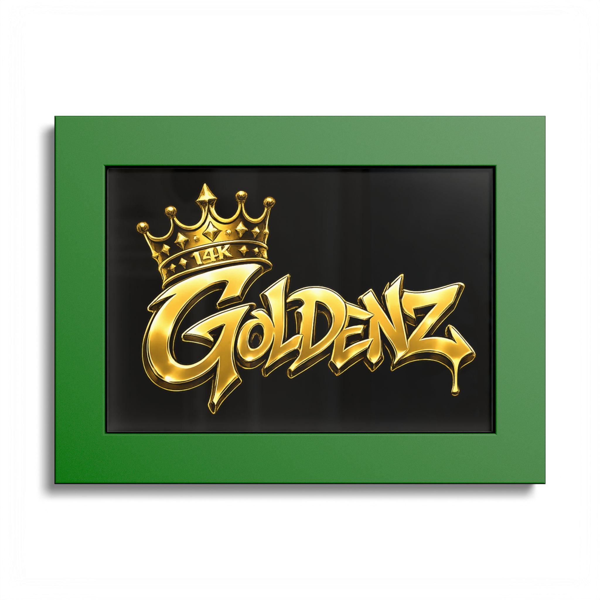 Goldenz Graffiti Poster Print — Colored Frame Wall Art