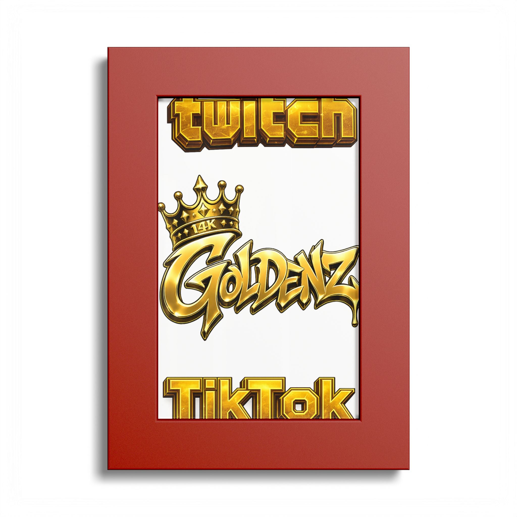 Goldenz Graffiti Poster Print — Colored Frame Wall Art