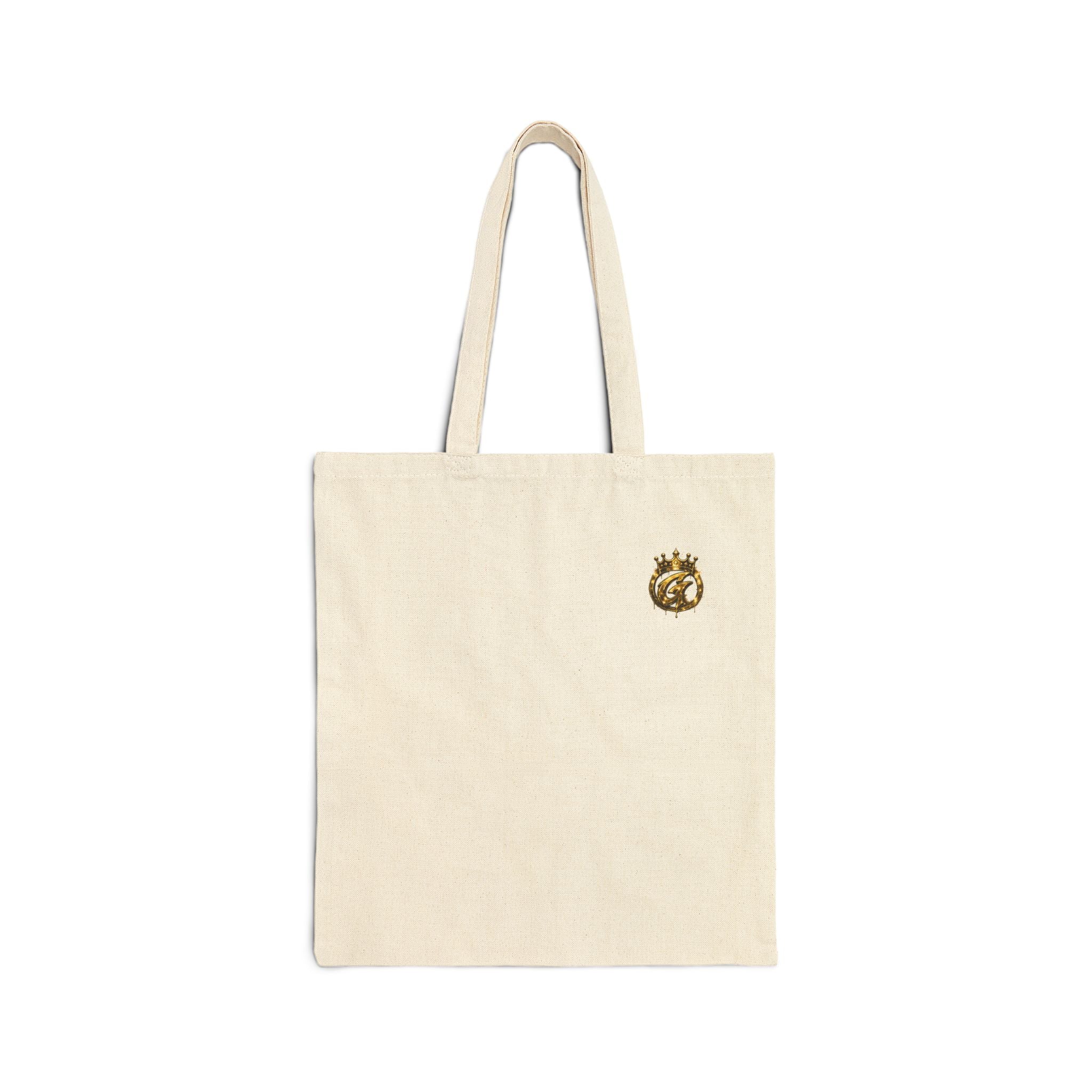 Tote Bag — Small Gold Paw Print Canvas Tote