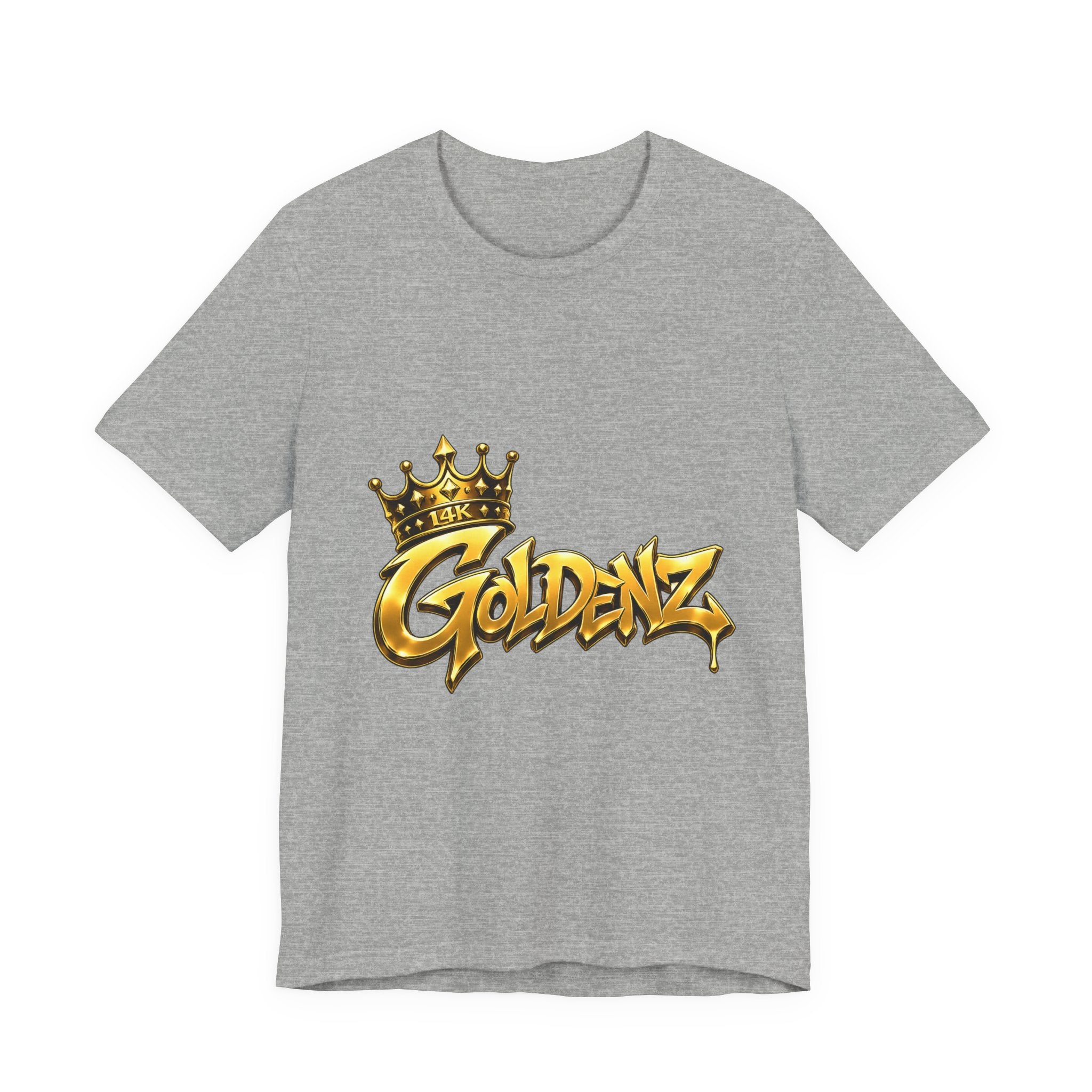 Goldenz Crown Tee — Gold Graffiti Streetwear T-Shirt