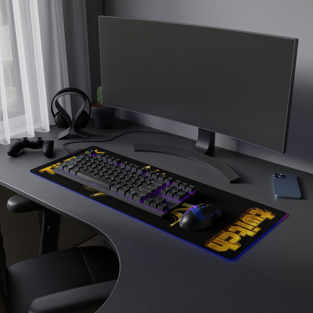 LED Gaming Mouse Pad — Goldenz Crown RGB Desk Mat