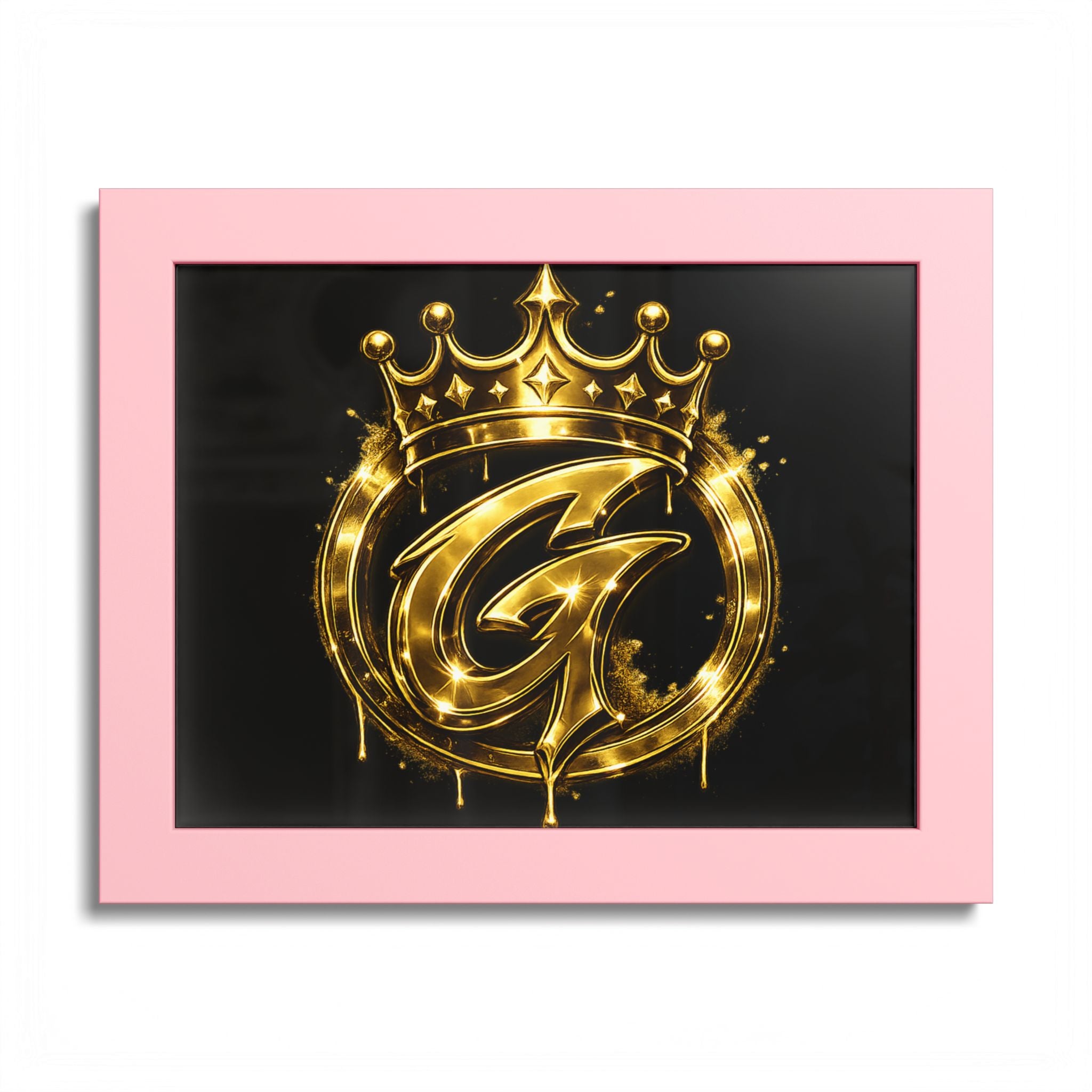 Goldenz Graffiti Poster Print — Colored Frame Wall Art
