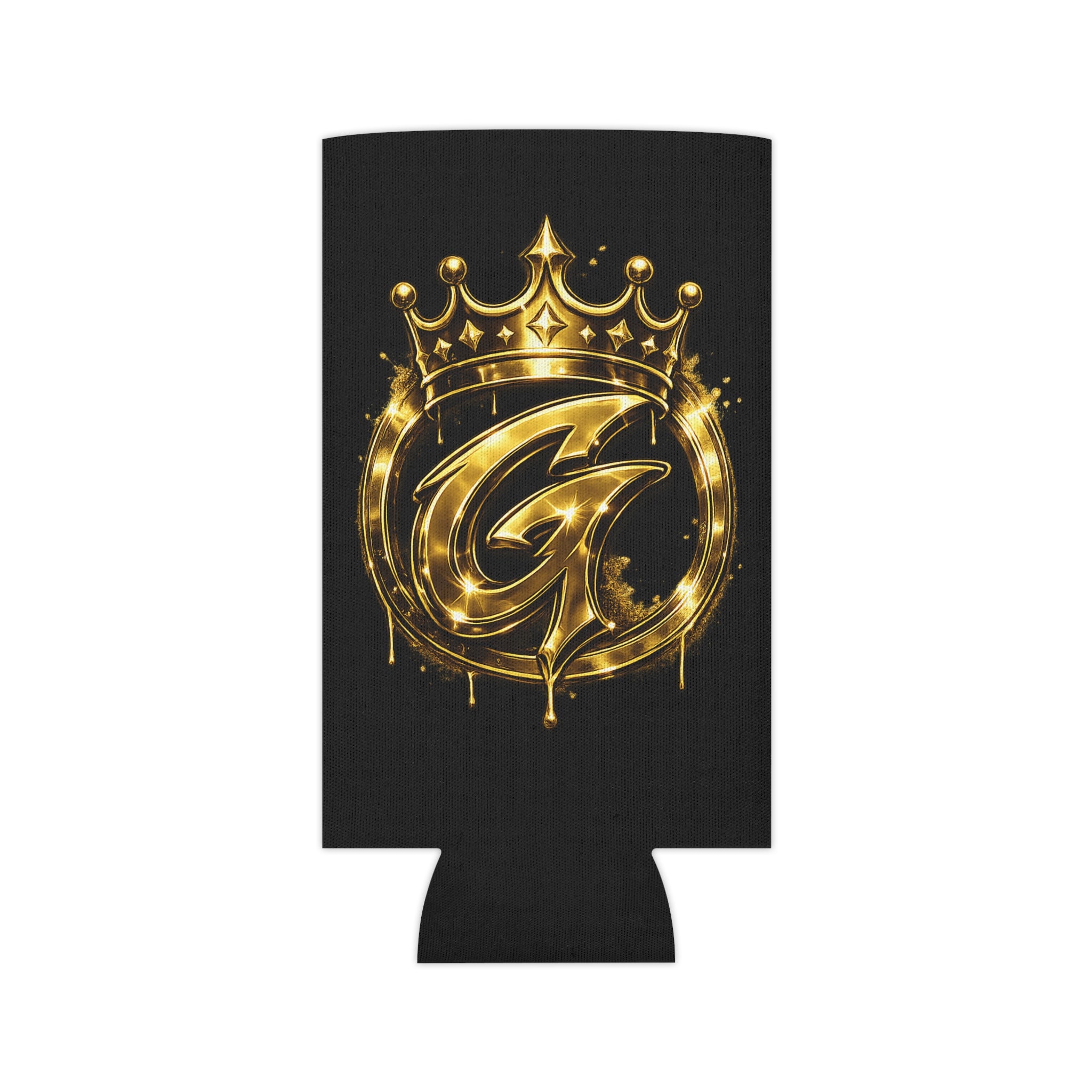 Gold Crown 'G' Can Cooler – Royal Monogram Beer Cozy