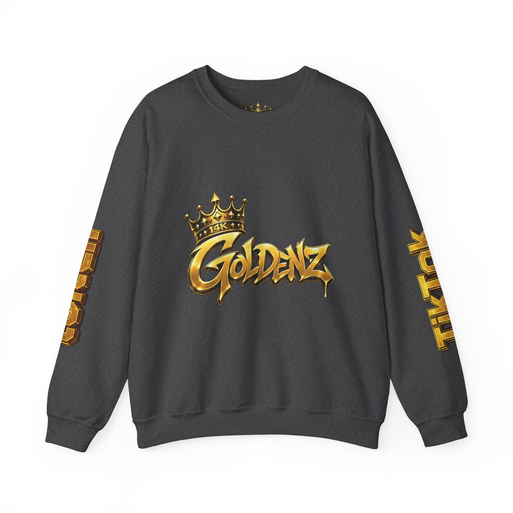 Goldenz Crown Crewneck Sweatshirt — Golden Graffiti Logo Pullover