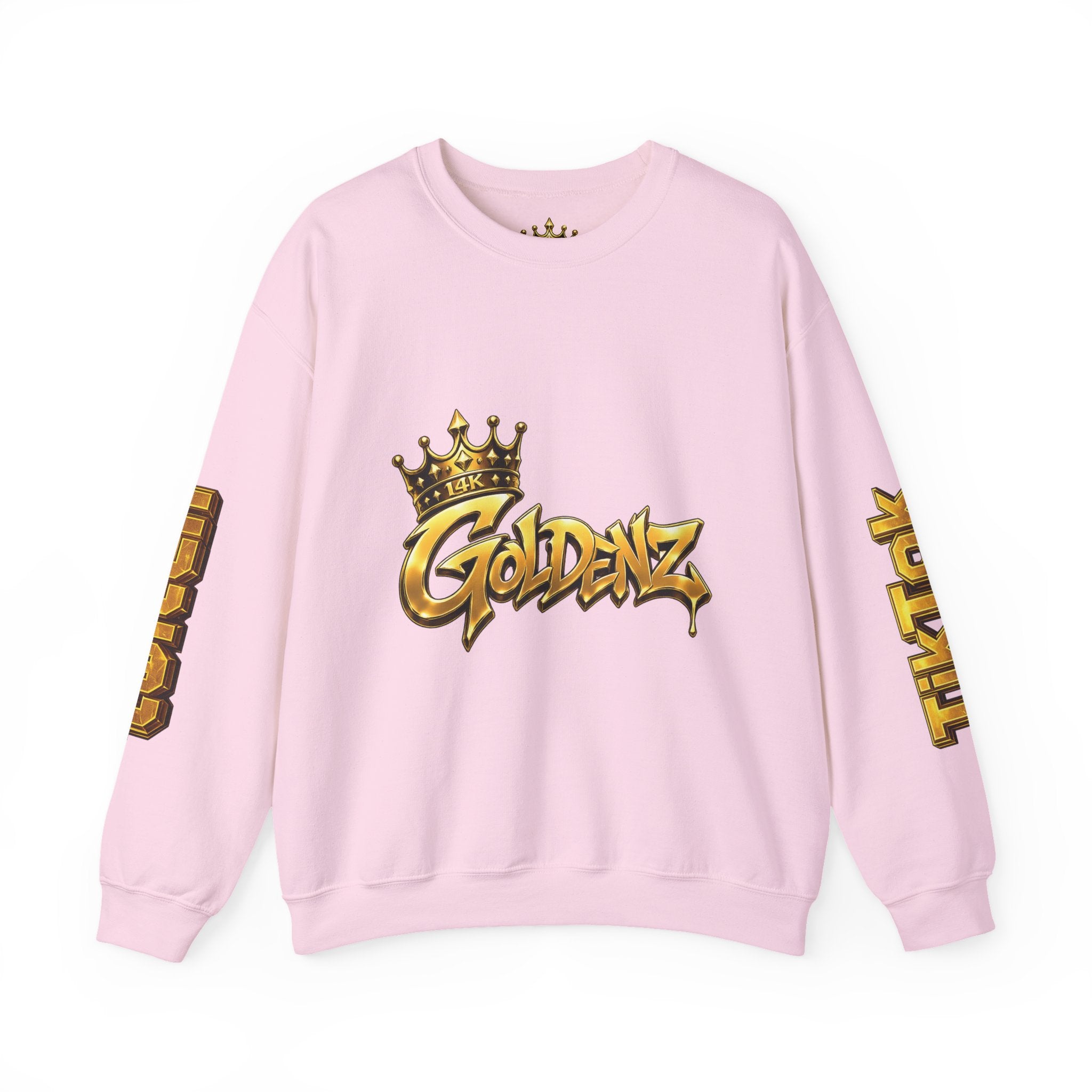 Goldenz Crown Crewneck Sweatshirt — Golden Graffiti Logo Pullover