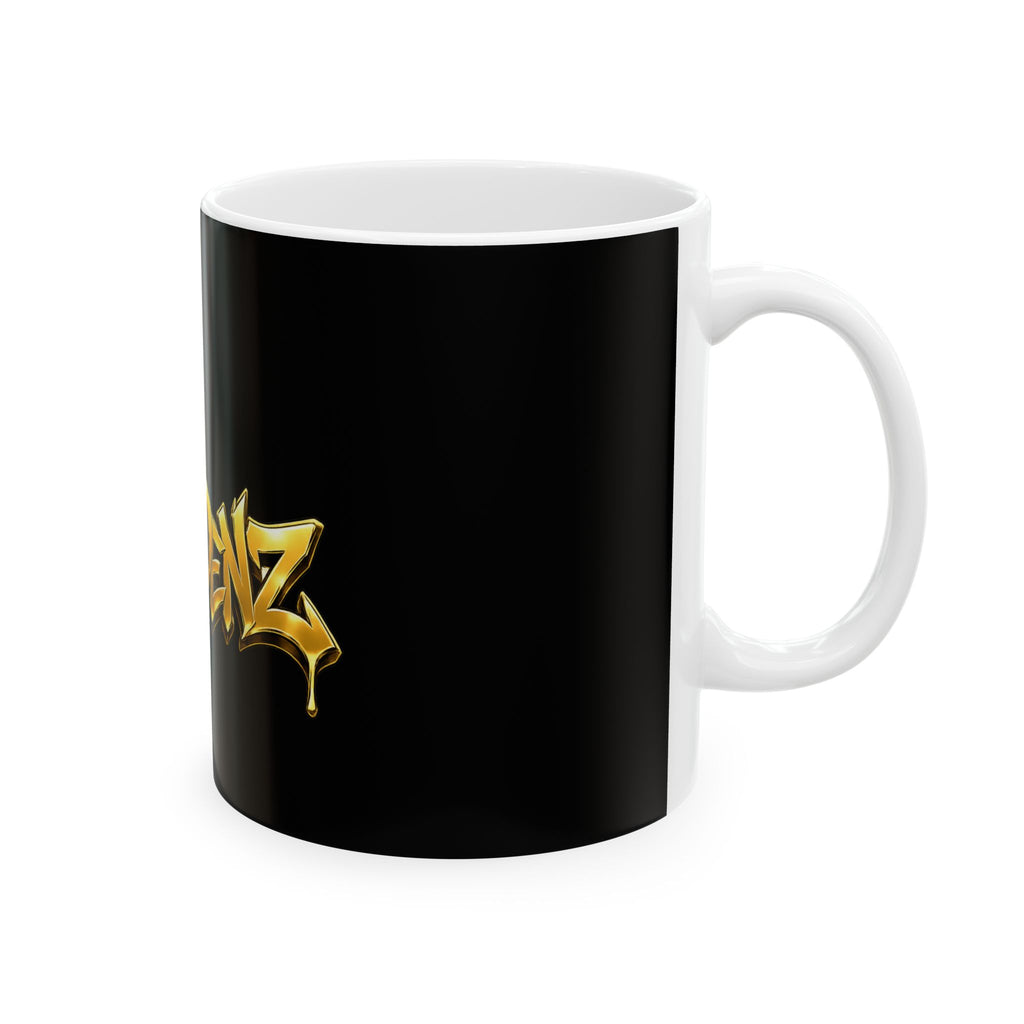 Goldenz Crown Ceramic Mug — 11oz & 15oz Black Coffee Cup