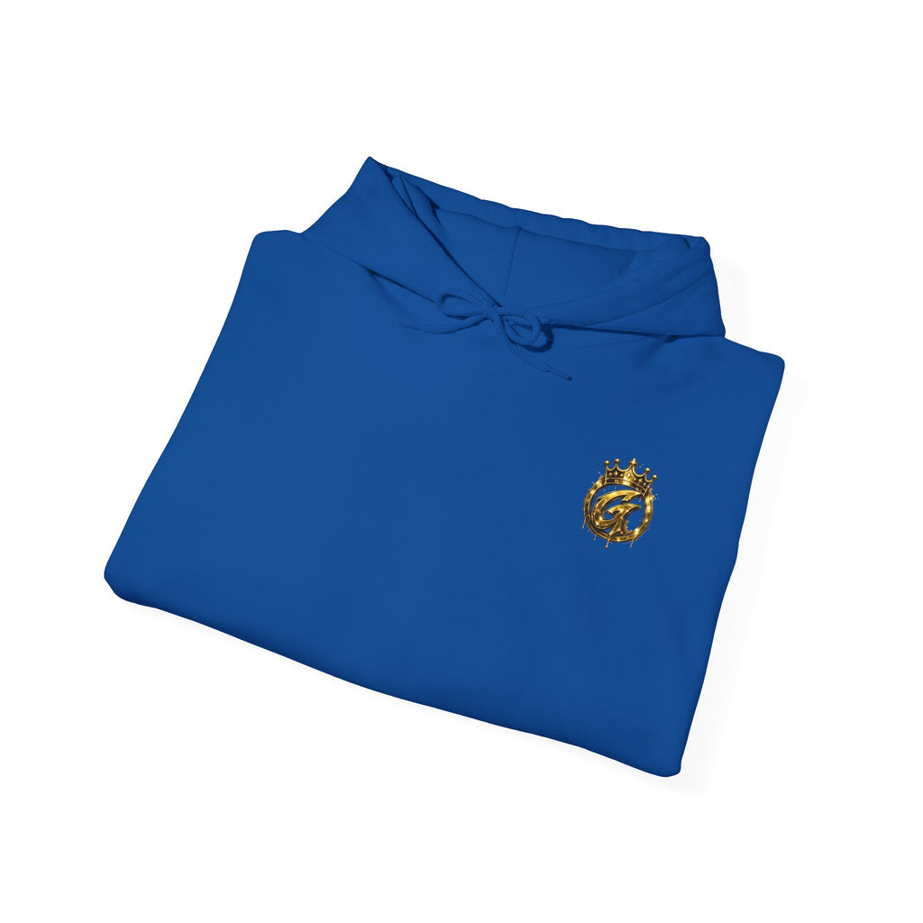 Goldenz Crown Hoodie — Streetwear Logo Pullover with Sleeve Branding
