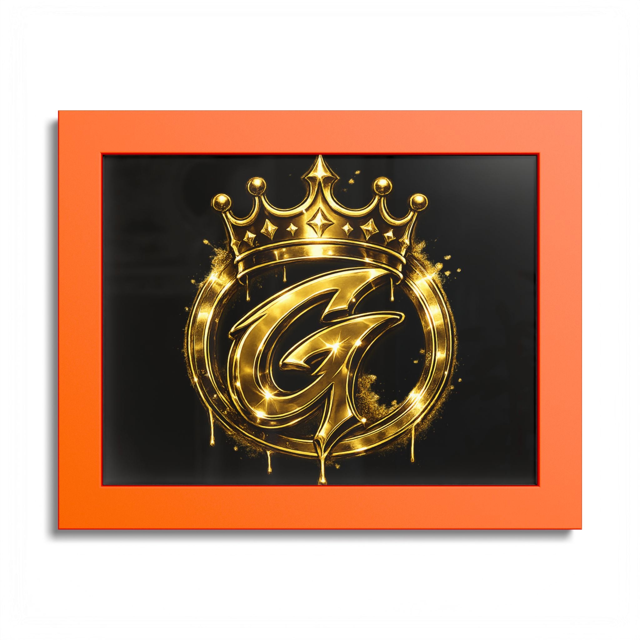 Goldenz Graffiti Poster Print — Colored Frame Wall Art