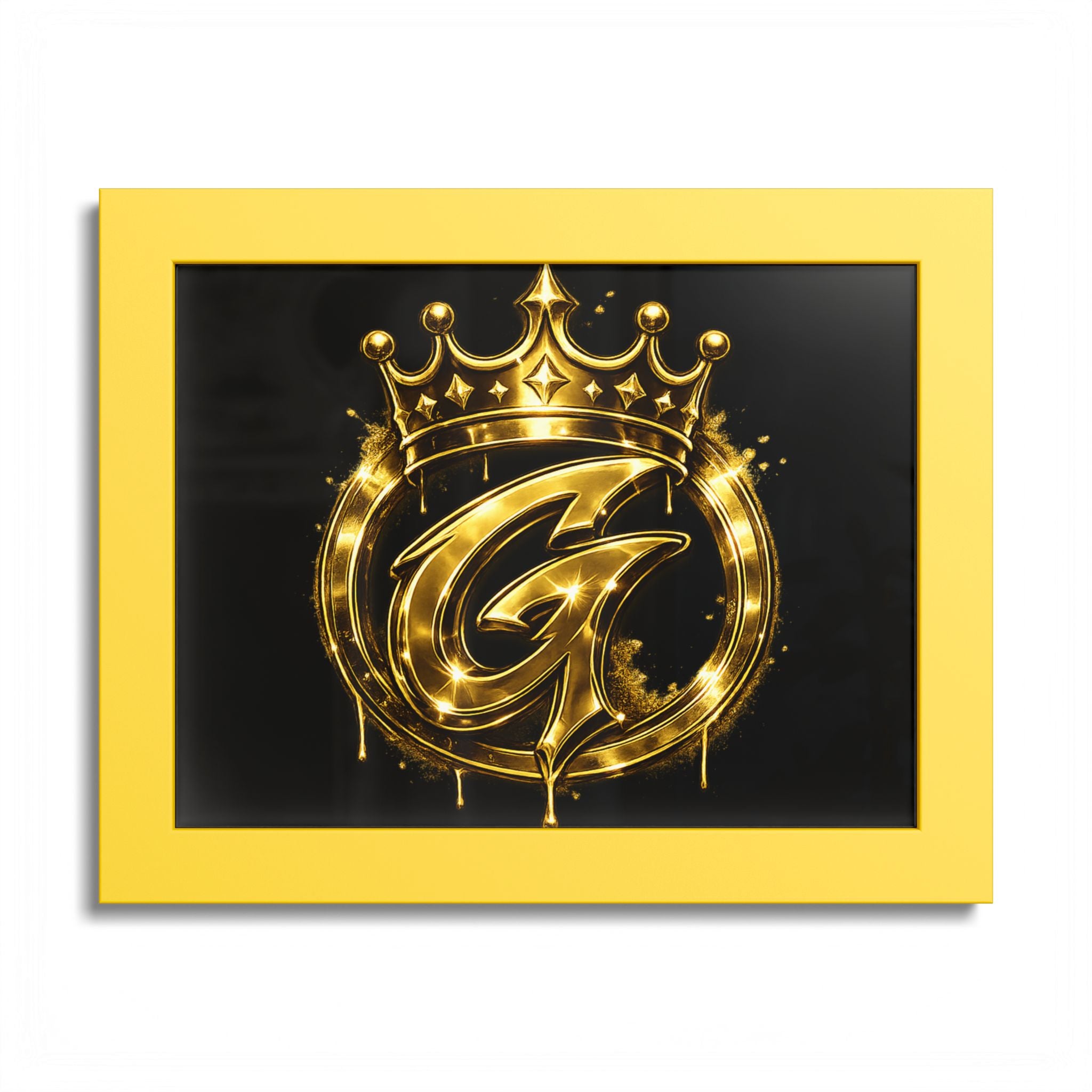 Goldenz Graffiti Poster Print — Colored Frame Wall Art