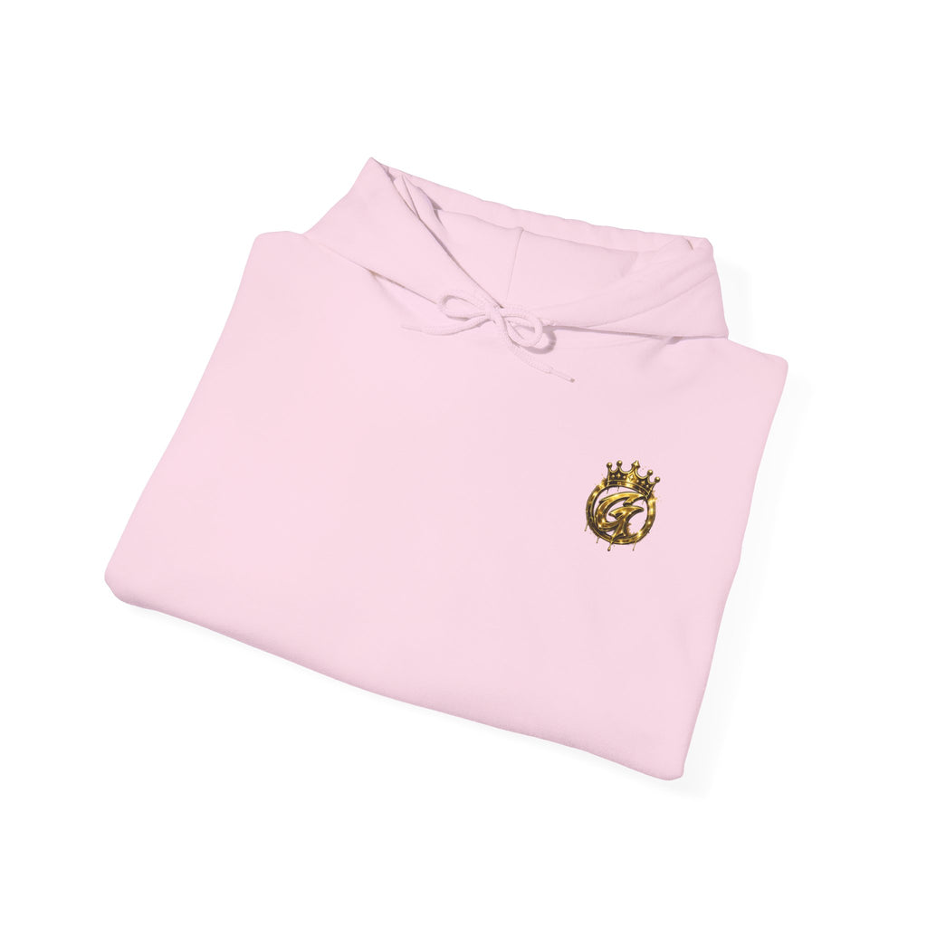 Goldenz Crown Hoodie — Streetwear Logo Pullover with Sleeve Branding