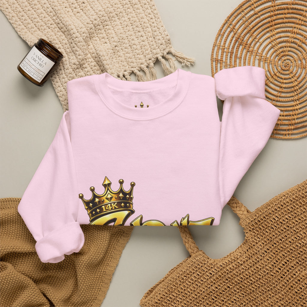 Goldenz Crown Crewneck Sweatshirt — Golden Graffiti Logo Pullover