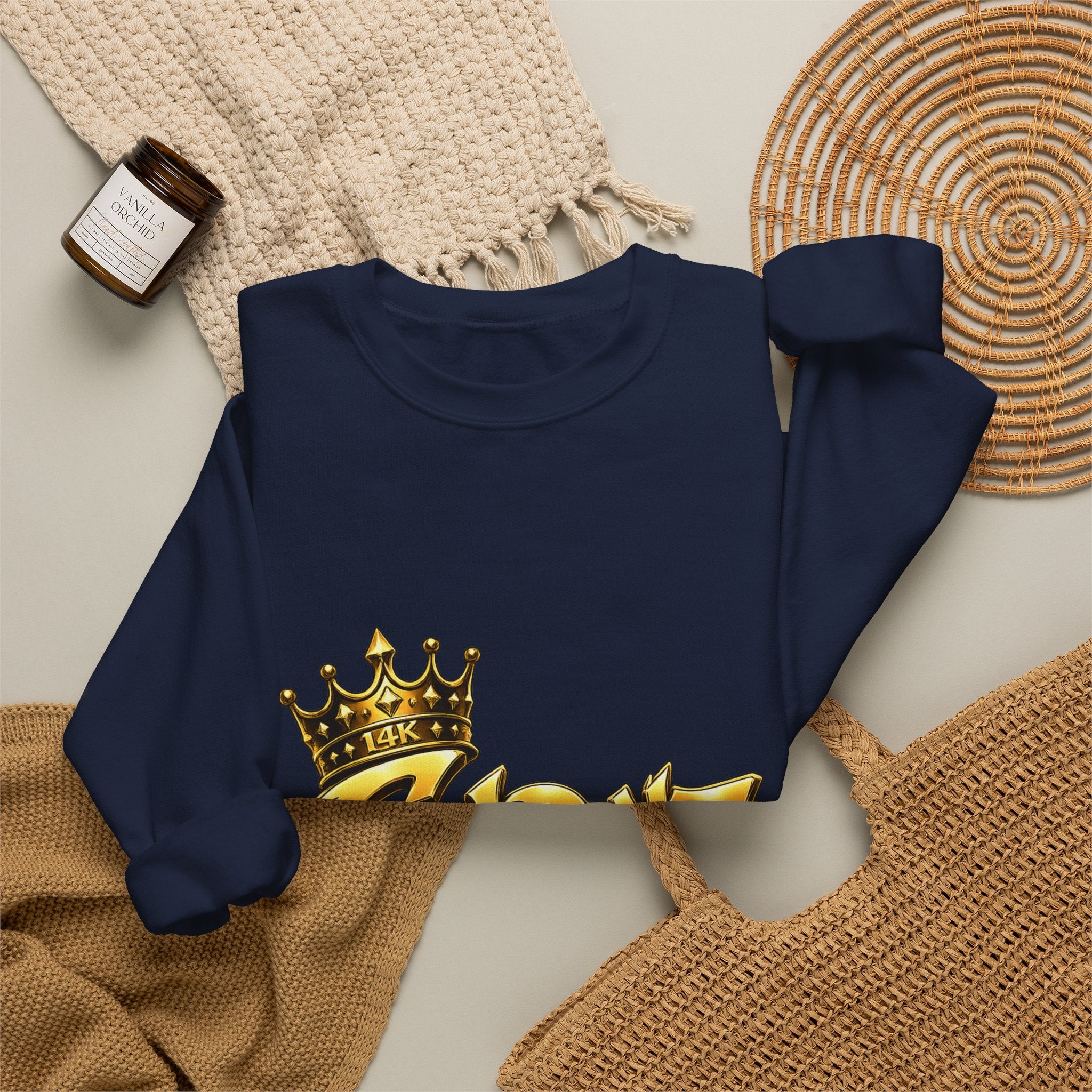 Goldenz Crown Crewneck Sweatshirt — Streetwear Graphic Pullover
