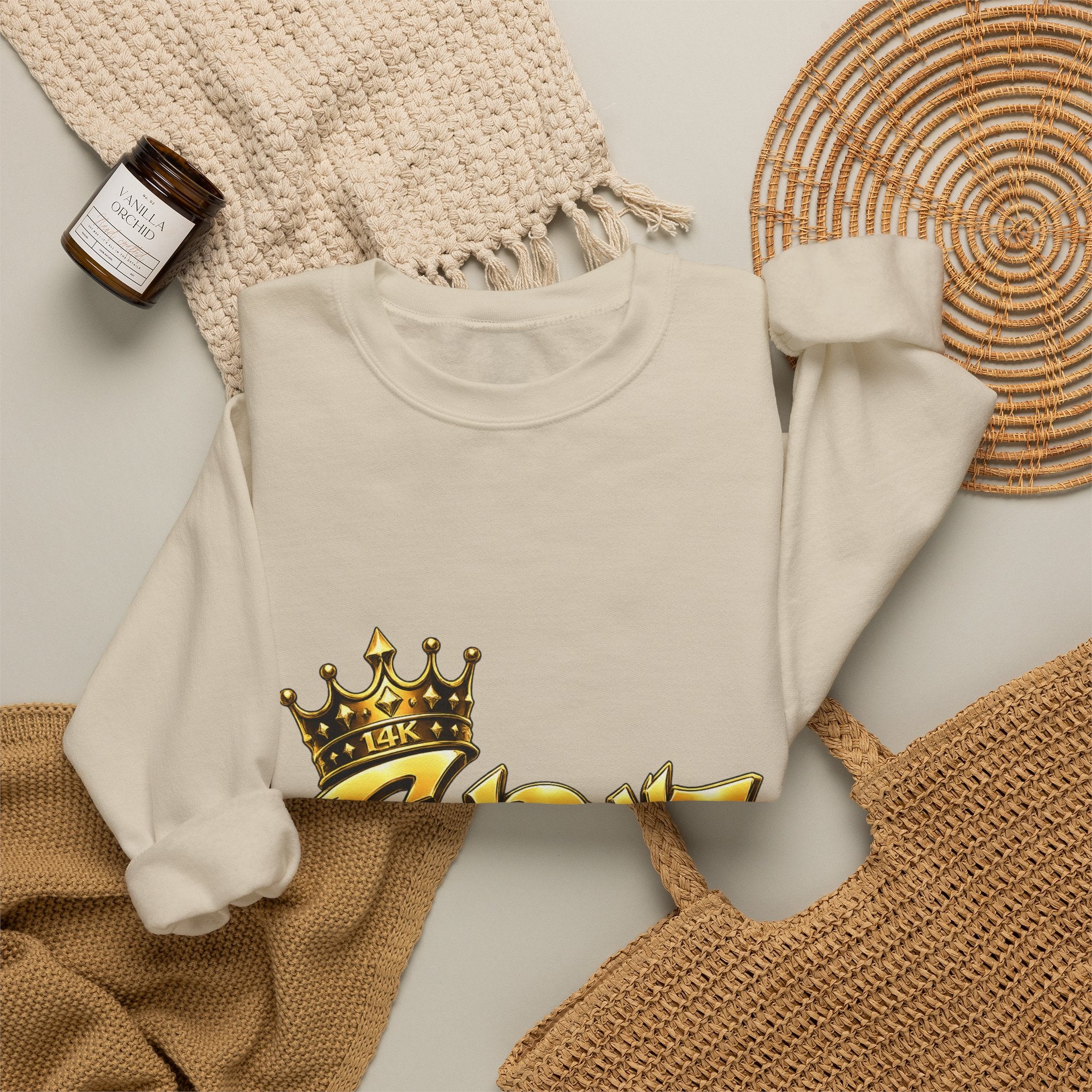 Goldenz Crown Crewneck Sweatshirt — Streetwear Graphic Pullover