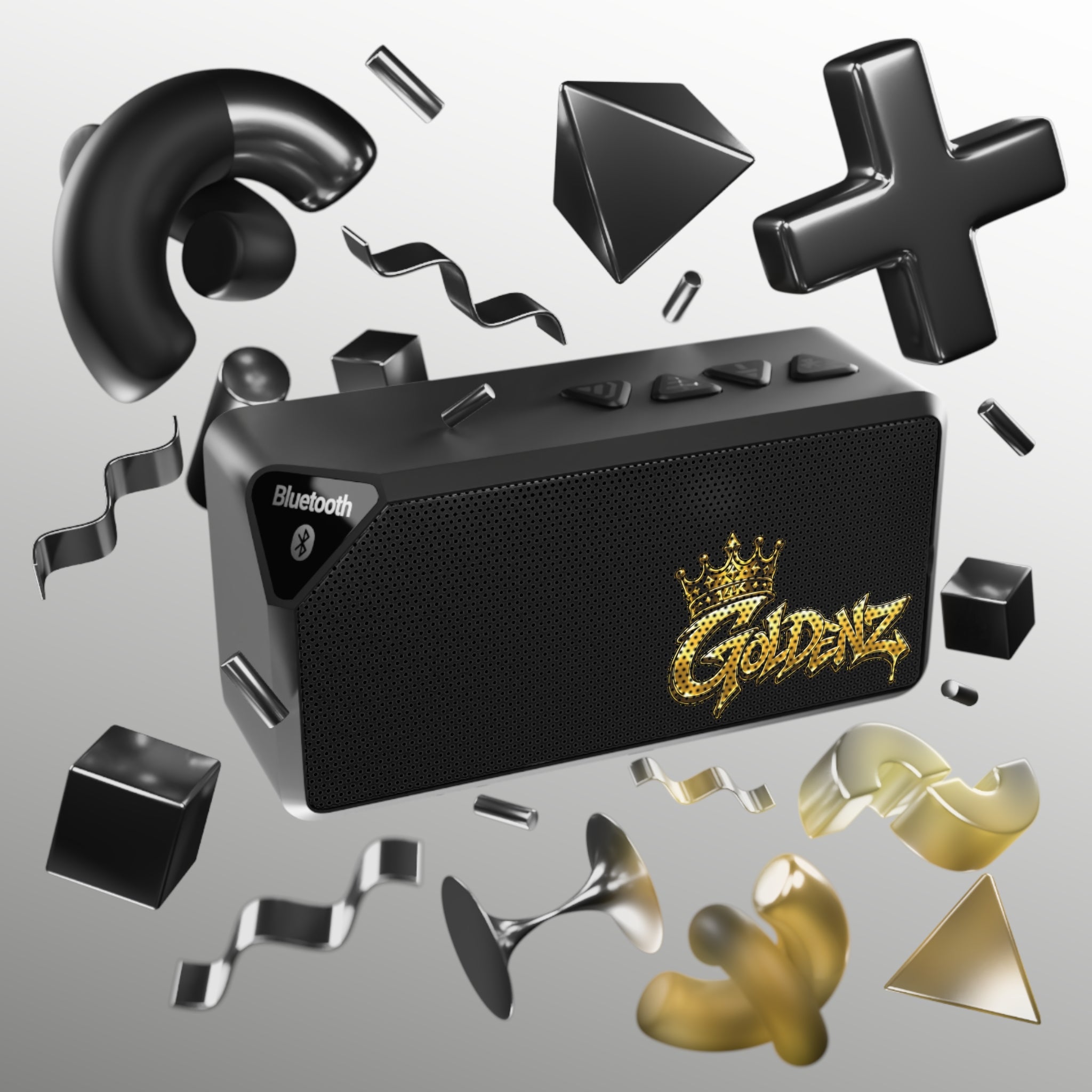 Bluetooth Speaker — Goldz Crown Logo Portable Speaker