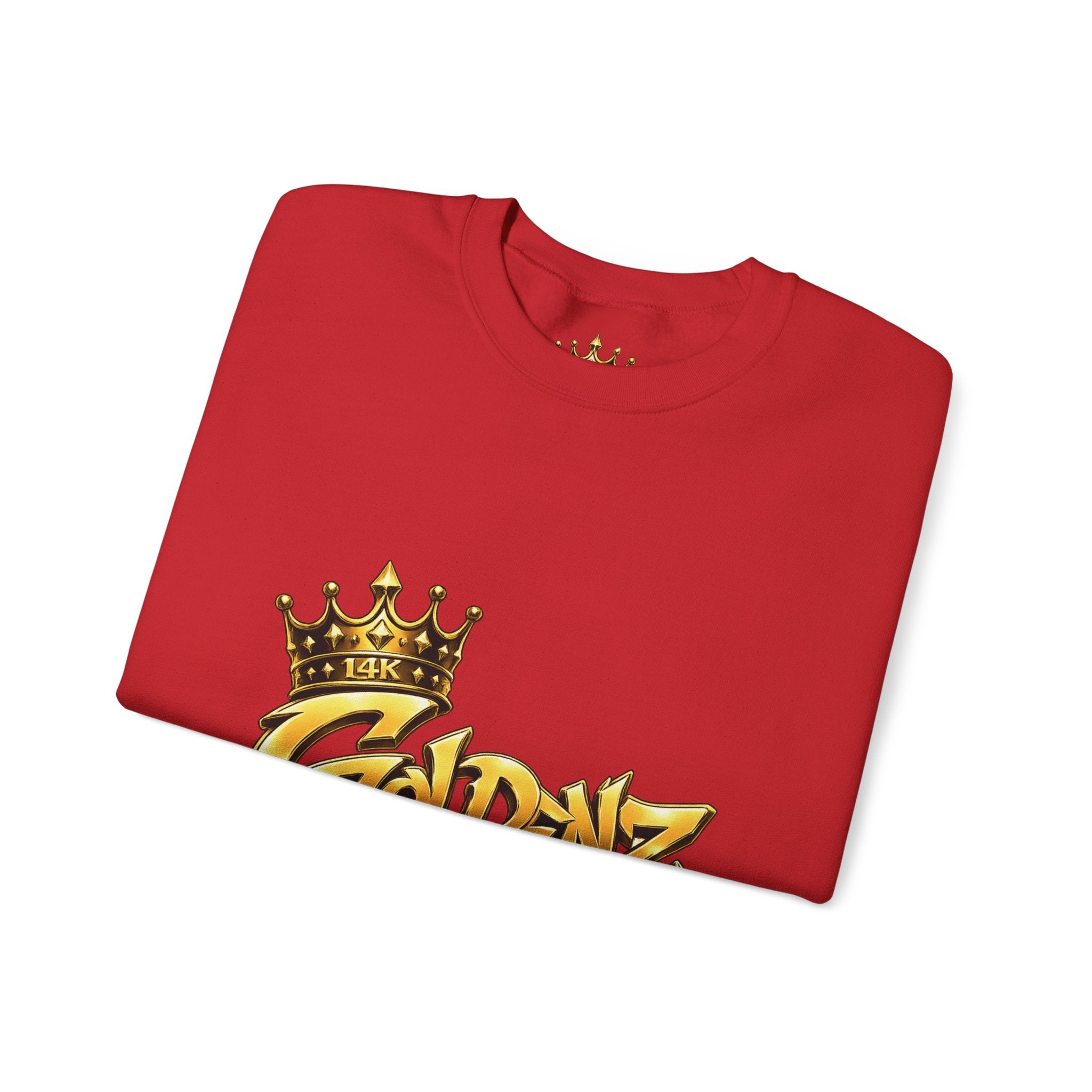 Goldenz Crown Crewneck Sweatshirt — Golden Graffiti Logo Pullover