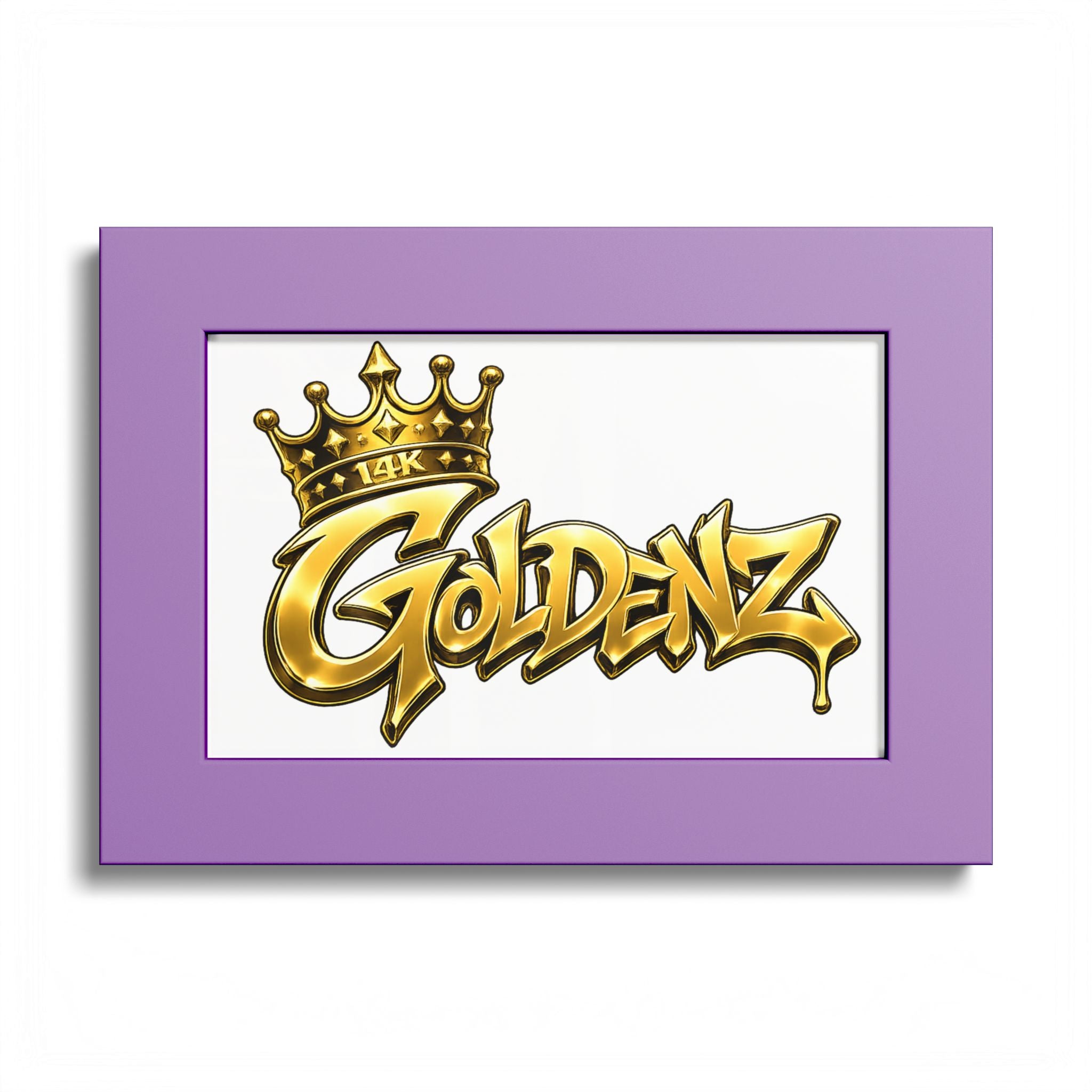 Goldenz Graffiti Poster Print — Colored Frame Wall Art