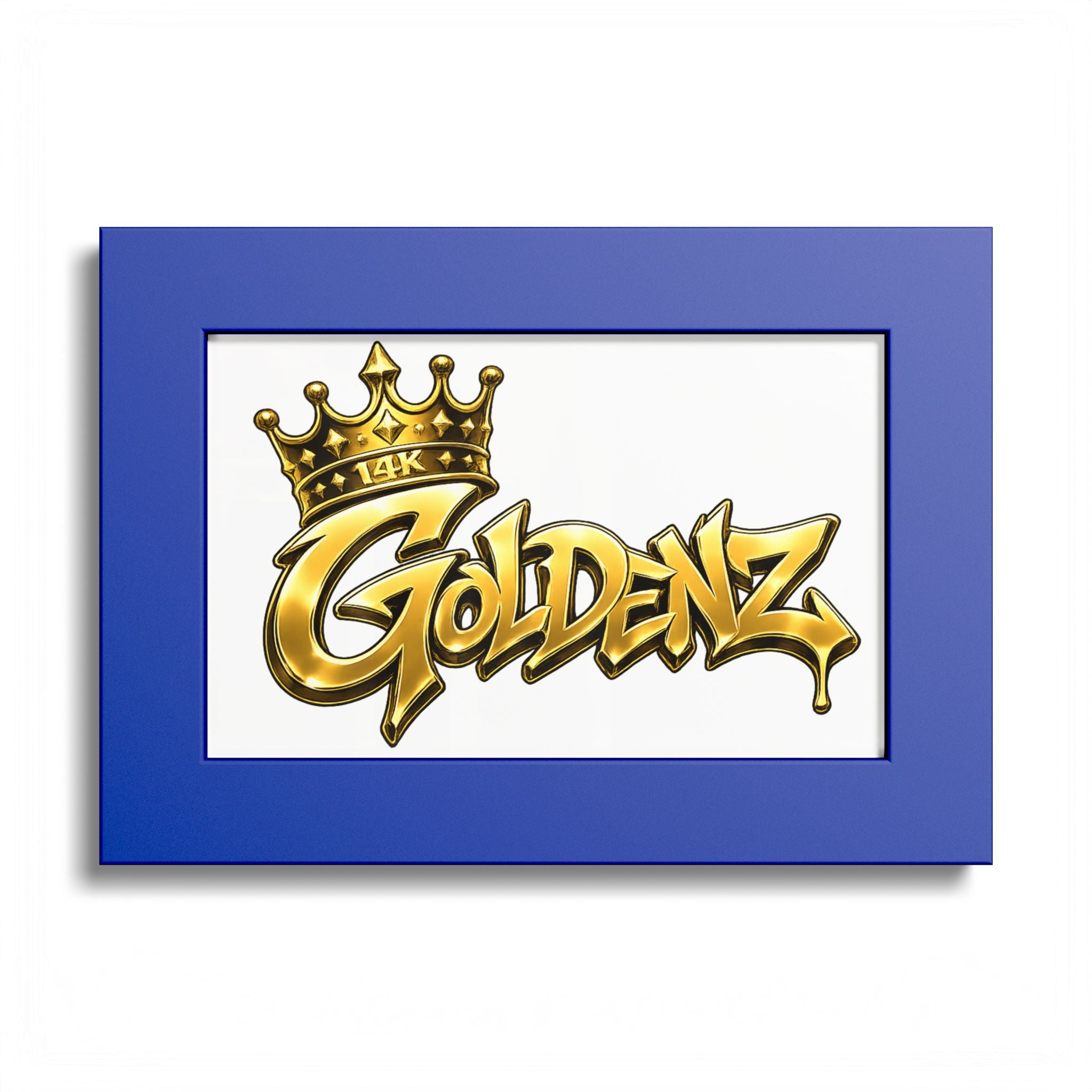 Goldenz Graffiti Poster Print — Colored Frame Wall Art
