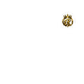 Gold Crown Logo Kiss-Cut Sticker — Luxury Monogram Decal for Laptops & Accessories