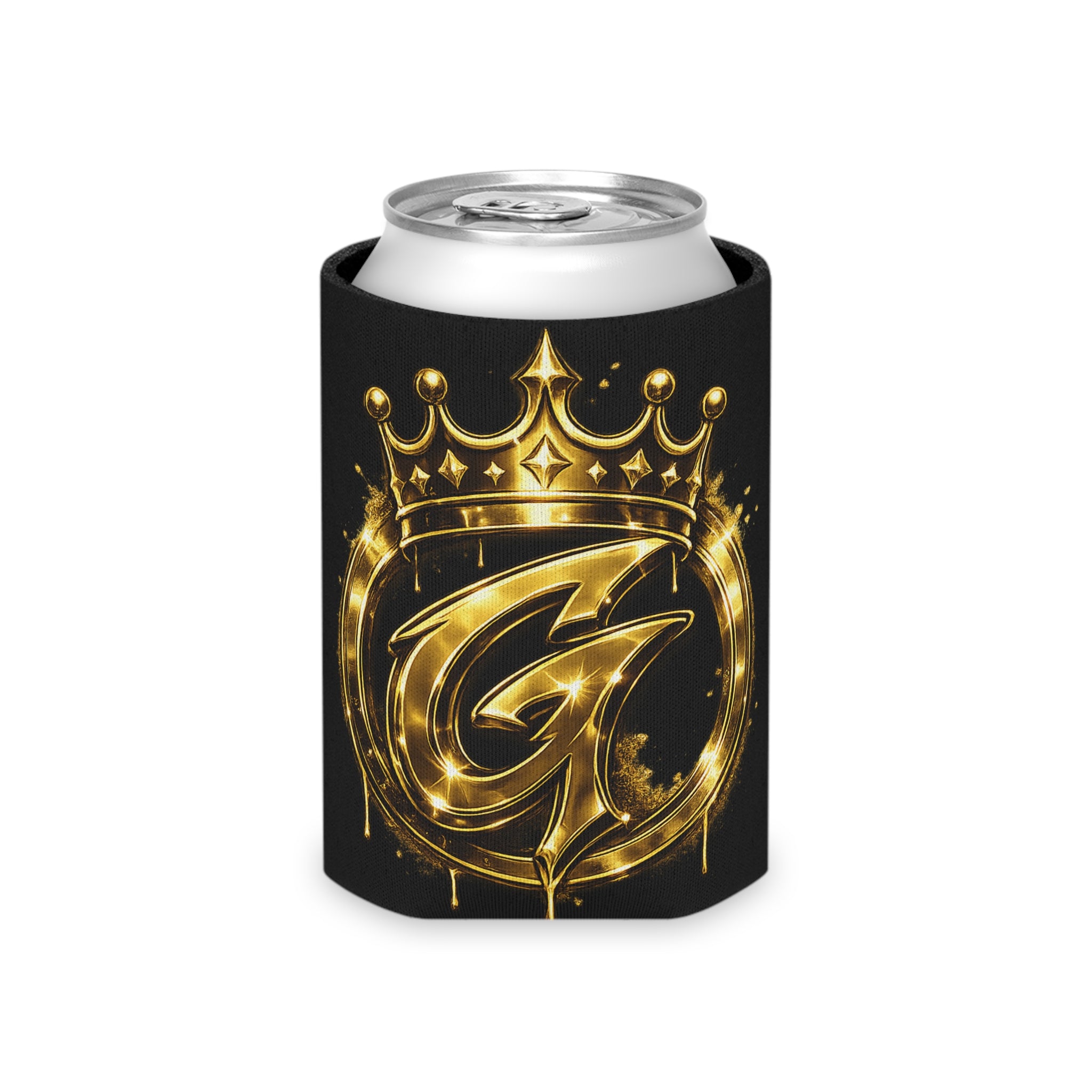 Gold Crown 'G' Can Cooler – Royal Monogram Beer Cozy