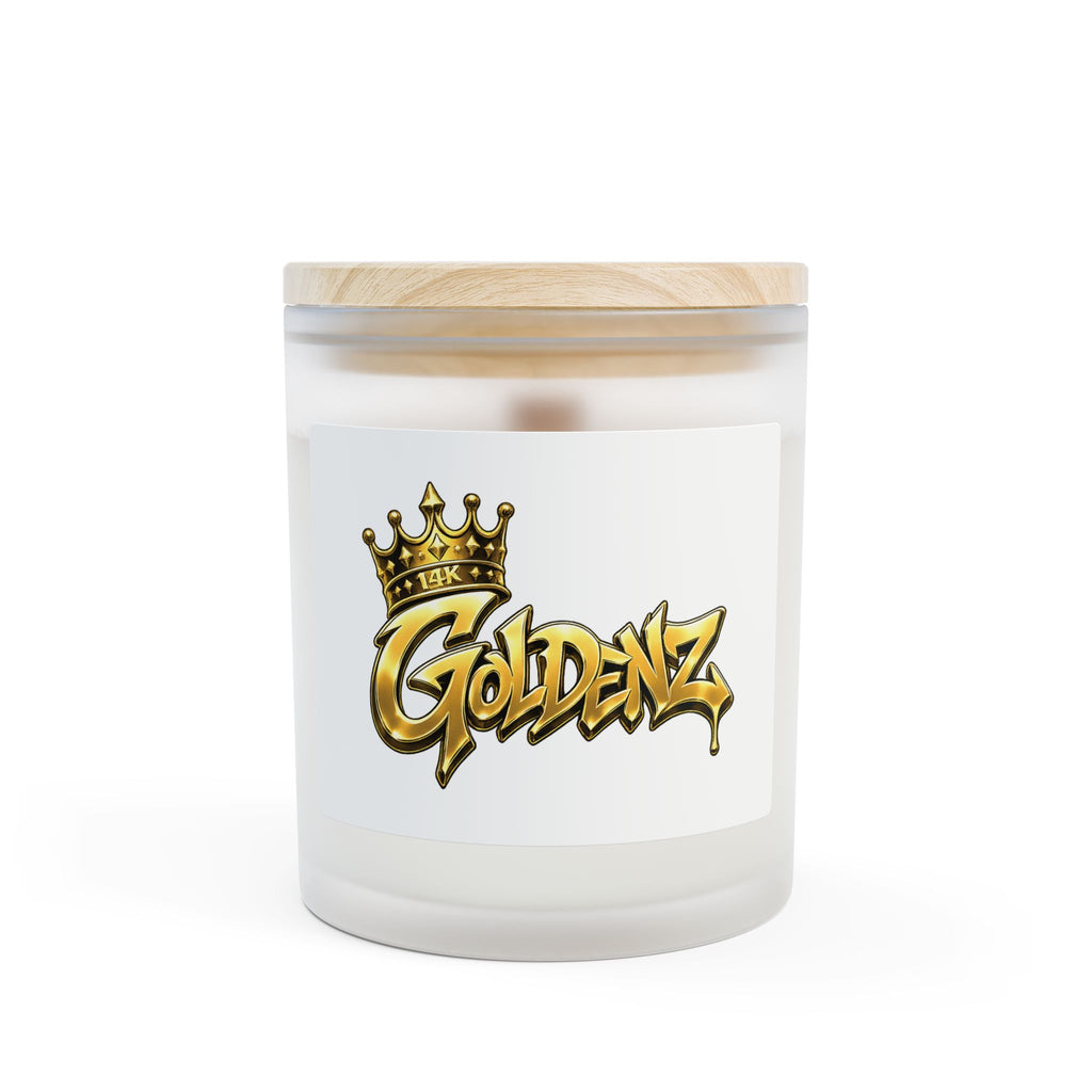 Golden Crown Candle — Frosted 11oz Scented Jar