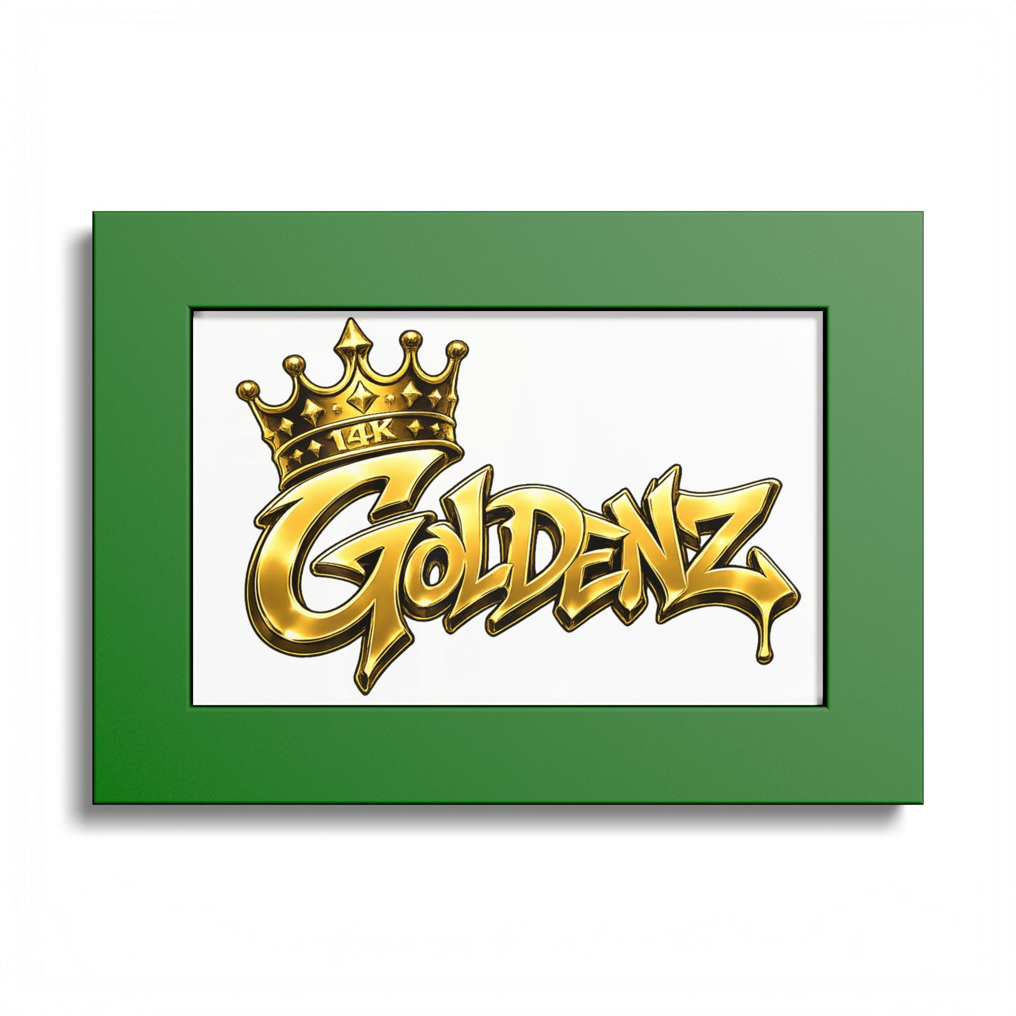Goldenz Graffiti Poster Print — Colored Frame Wall Art