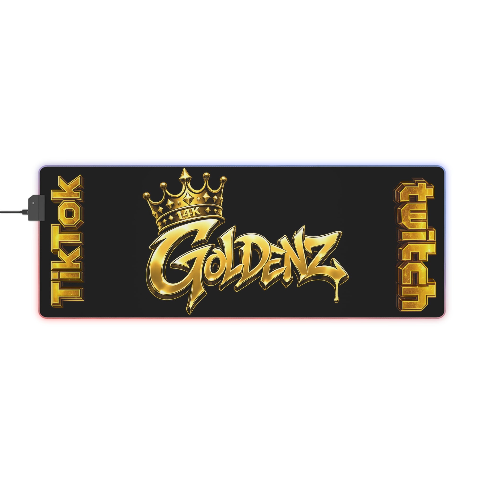 LED Gaming Mouse Pad — Goldenz Crown RGB Desk Mat