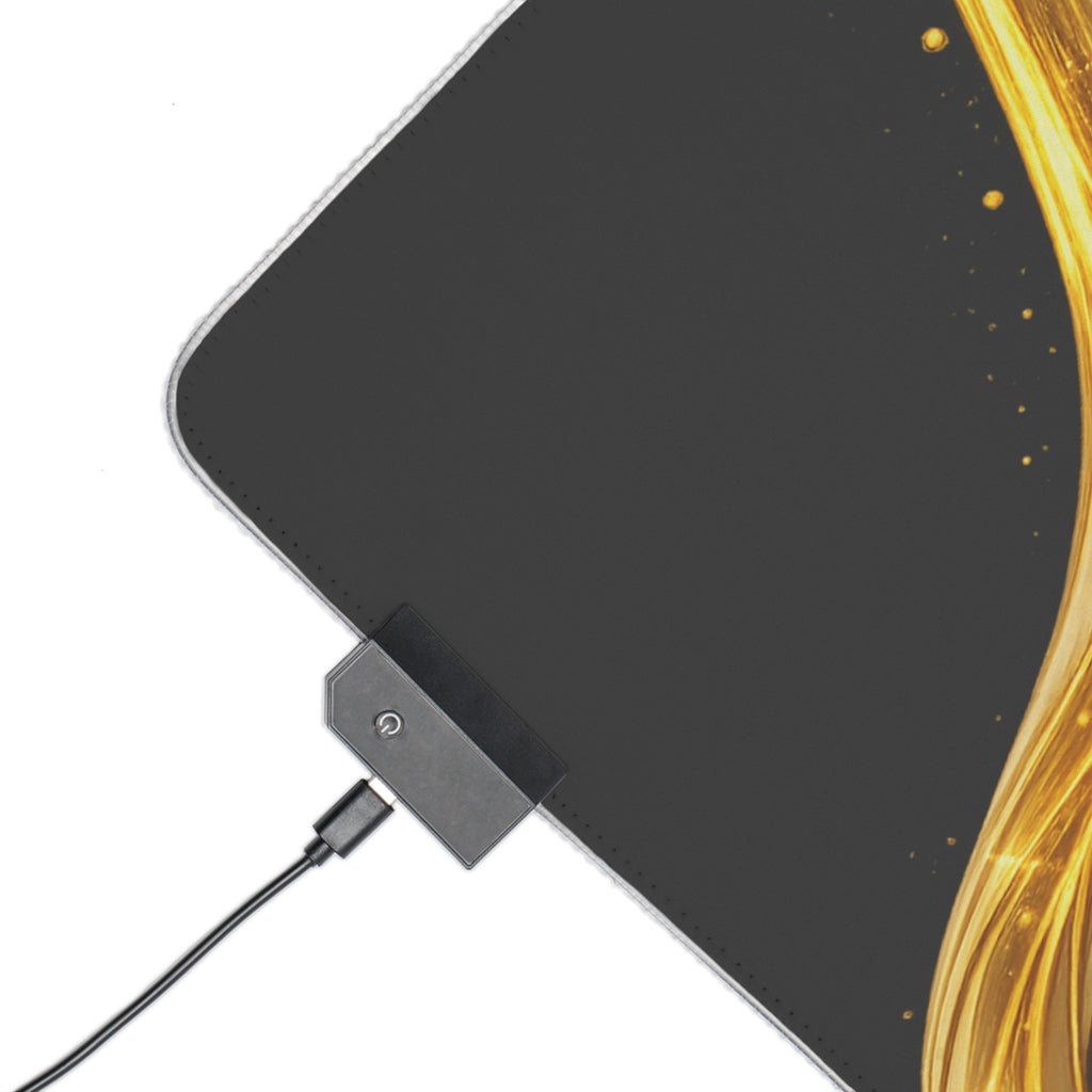 LED Gaming Mouse Pad — Goldenz Crown RGB Desk Mat
