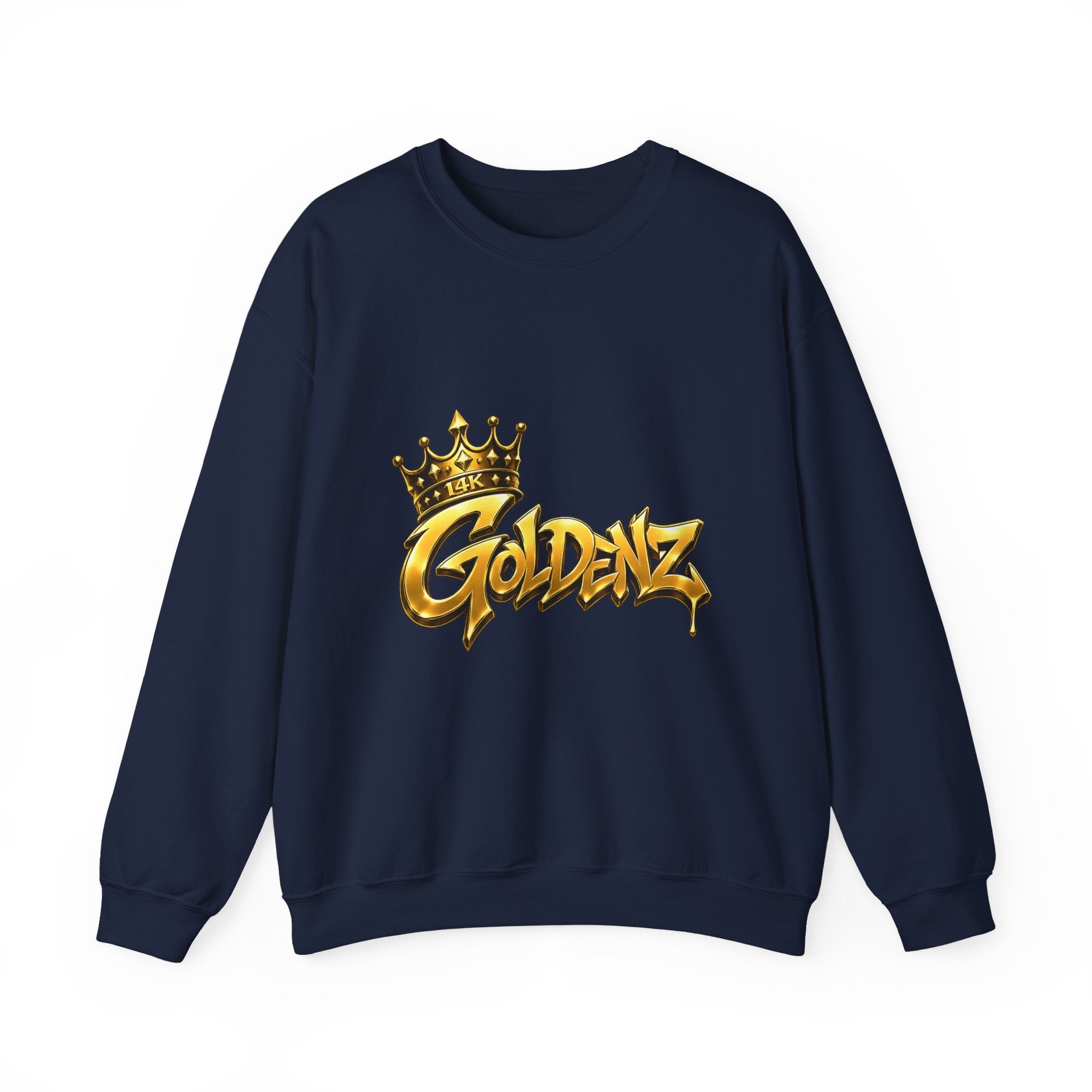 Goldenz Crown Crewneck Sweatshirt — Streetwear Graphic Pullover