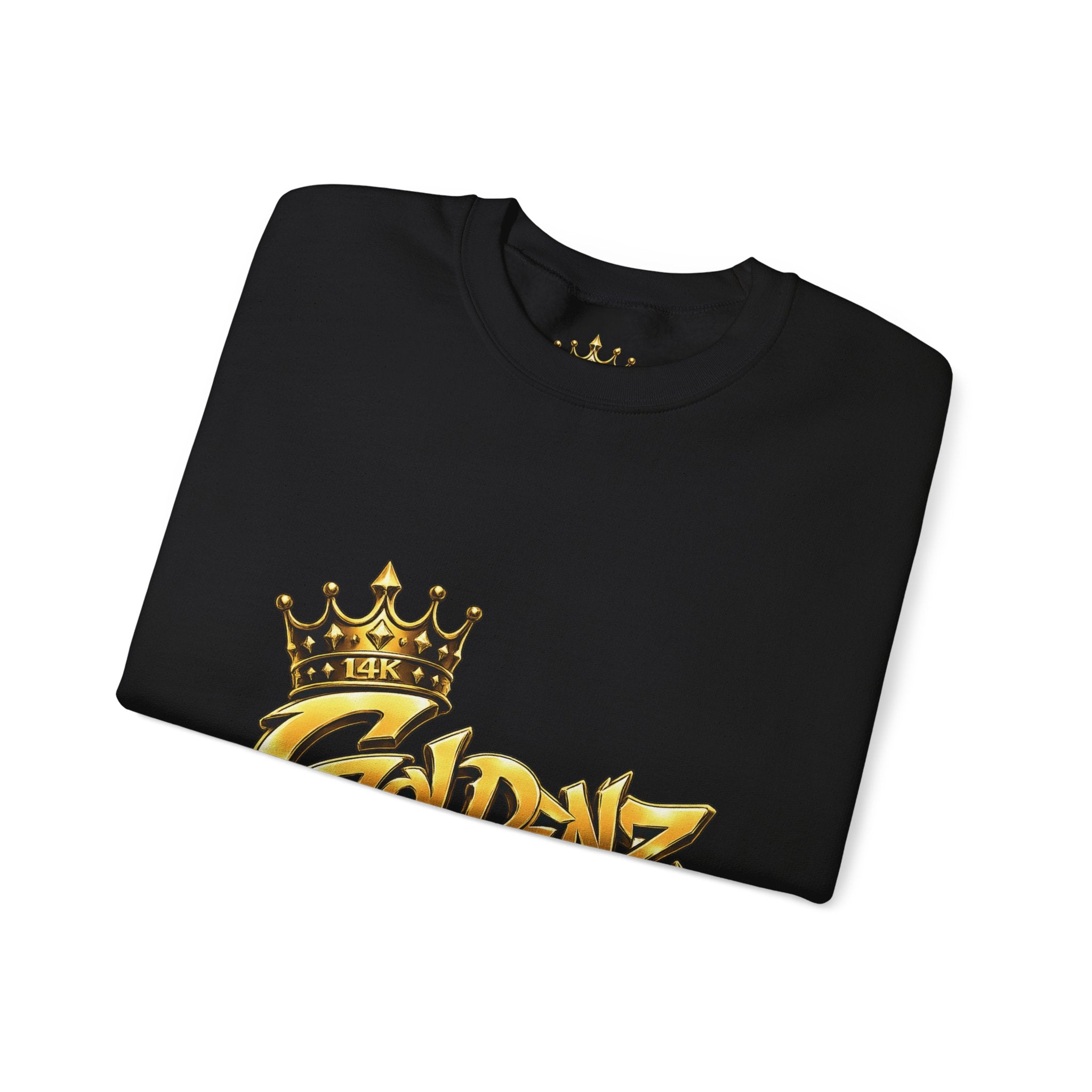 Goldenz Crown Crewneck Sweatshirt — Golden Graffiti Logo Pullover