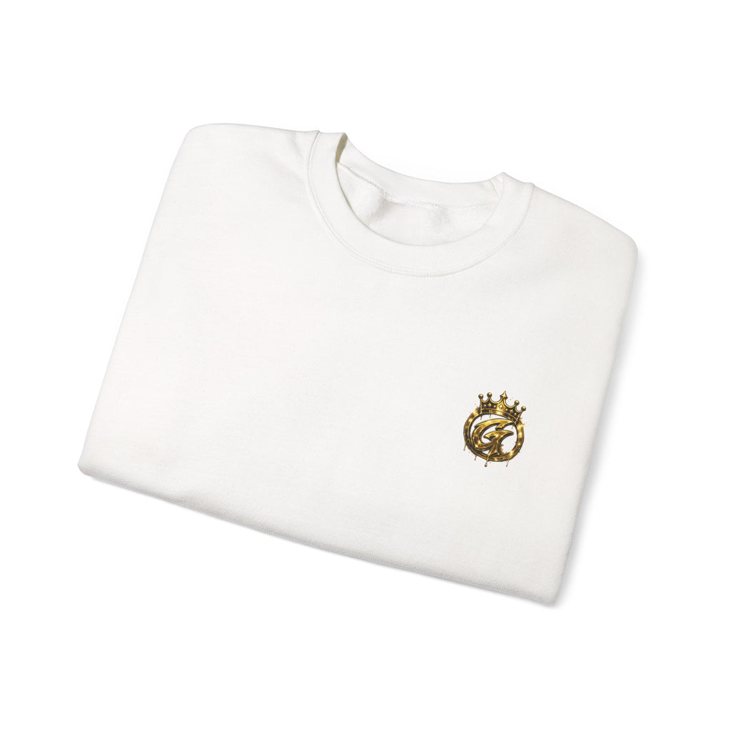 Embroidered Crown Lion Crewneck Sweatshirt