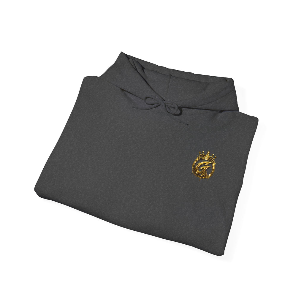 Goldenz Crown Hoodie — Streetwear Logo Pullover with Sleeve Branding